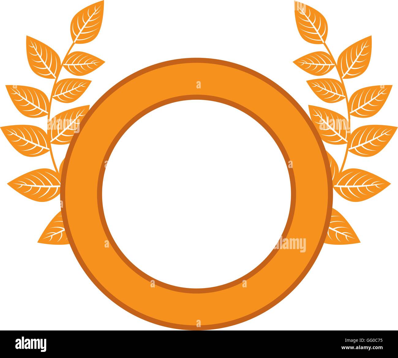 wreath gold award icon Stock Vector Image & Art - Alamy