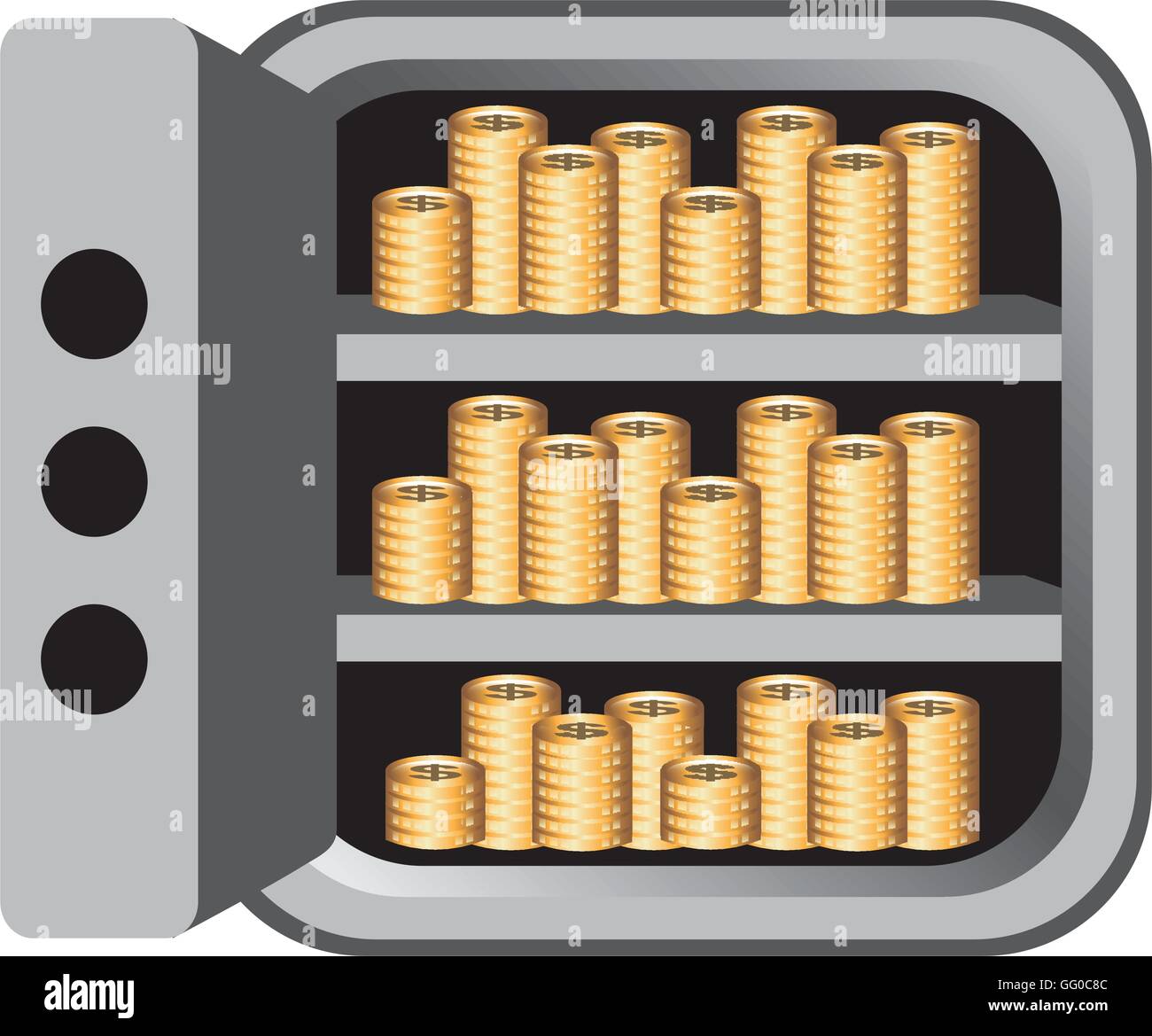 safe money box icon Stock Vector Image & Art - Alamy