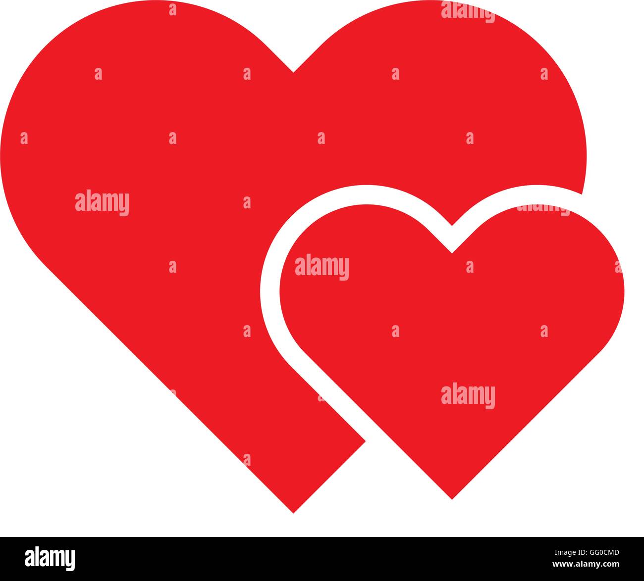 heart red love icon Stock Vector Image & Art - Alamy