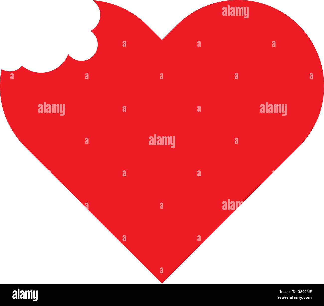 heart red love icon Stock Vector Image & Art - Alamy