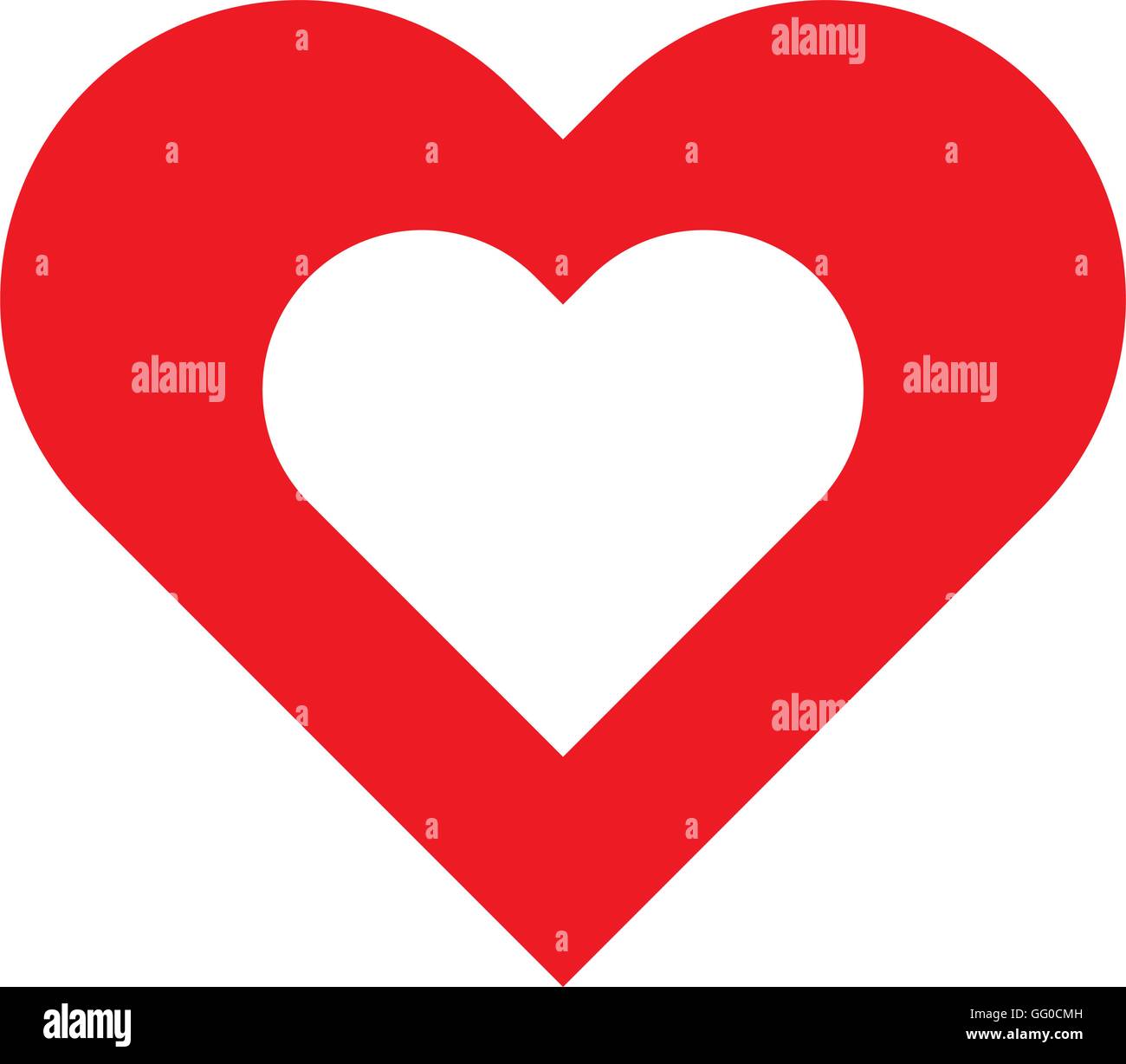 heart red love icon Stock Vector Image & Art - Alamy