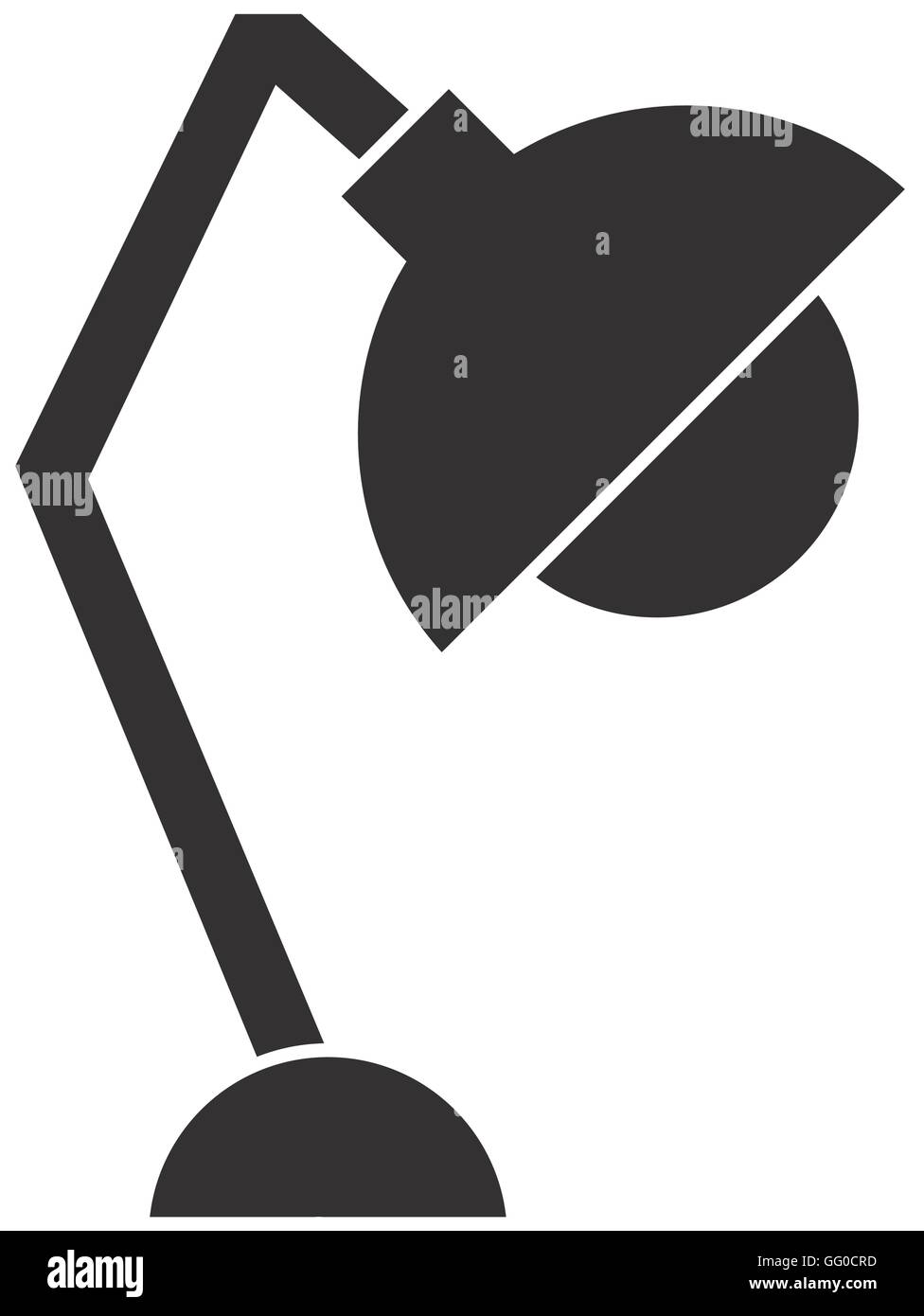lamp office silhouette icon Stock Vector Image & Art - Alamy