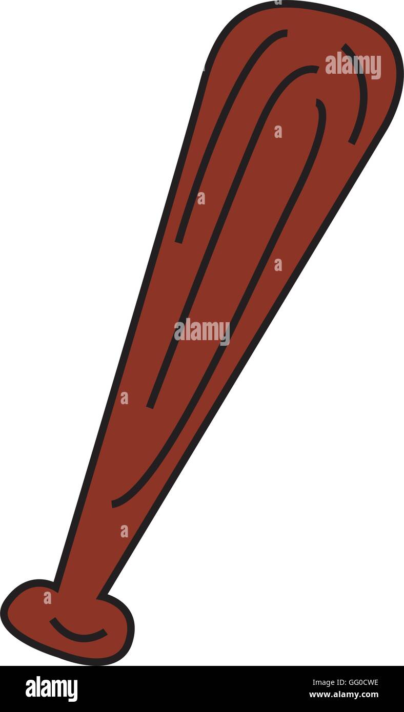 baseball bat isolated icon Stock Vector Image & Art - Alamy