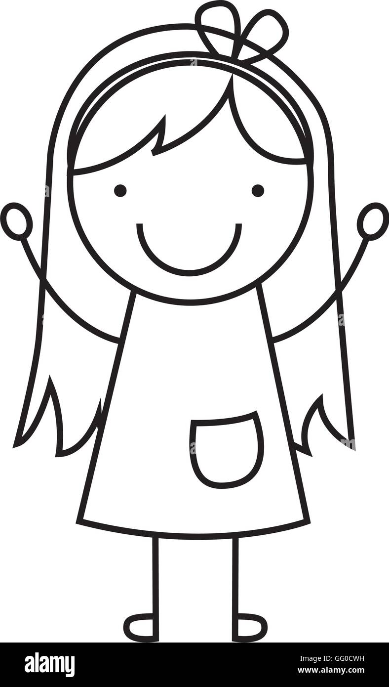 little girl smile icon Stock Vector Image & Art - Alamy