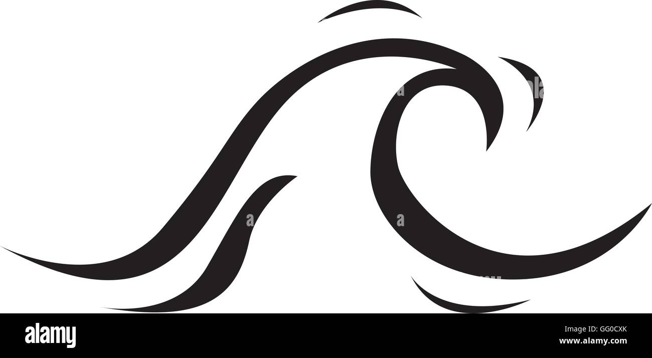 wave water sea icon Stock Vector Image & Art - Alamy