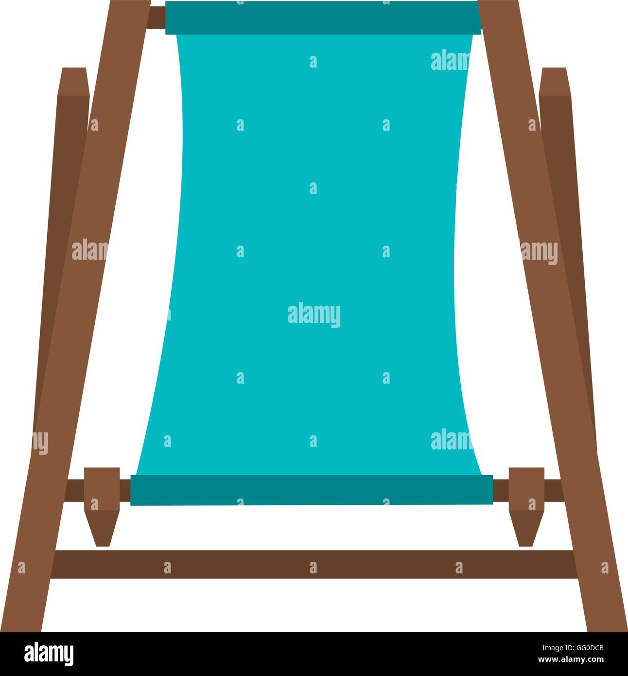 chair beach isolated icon Stock Vector Image & Art - Alamy