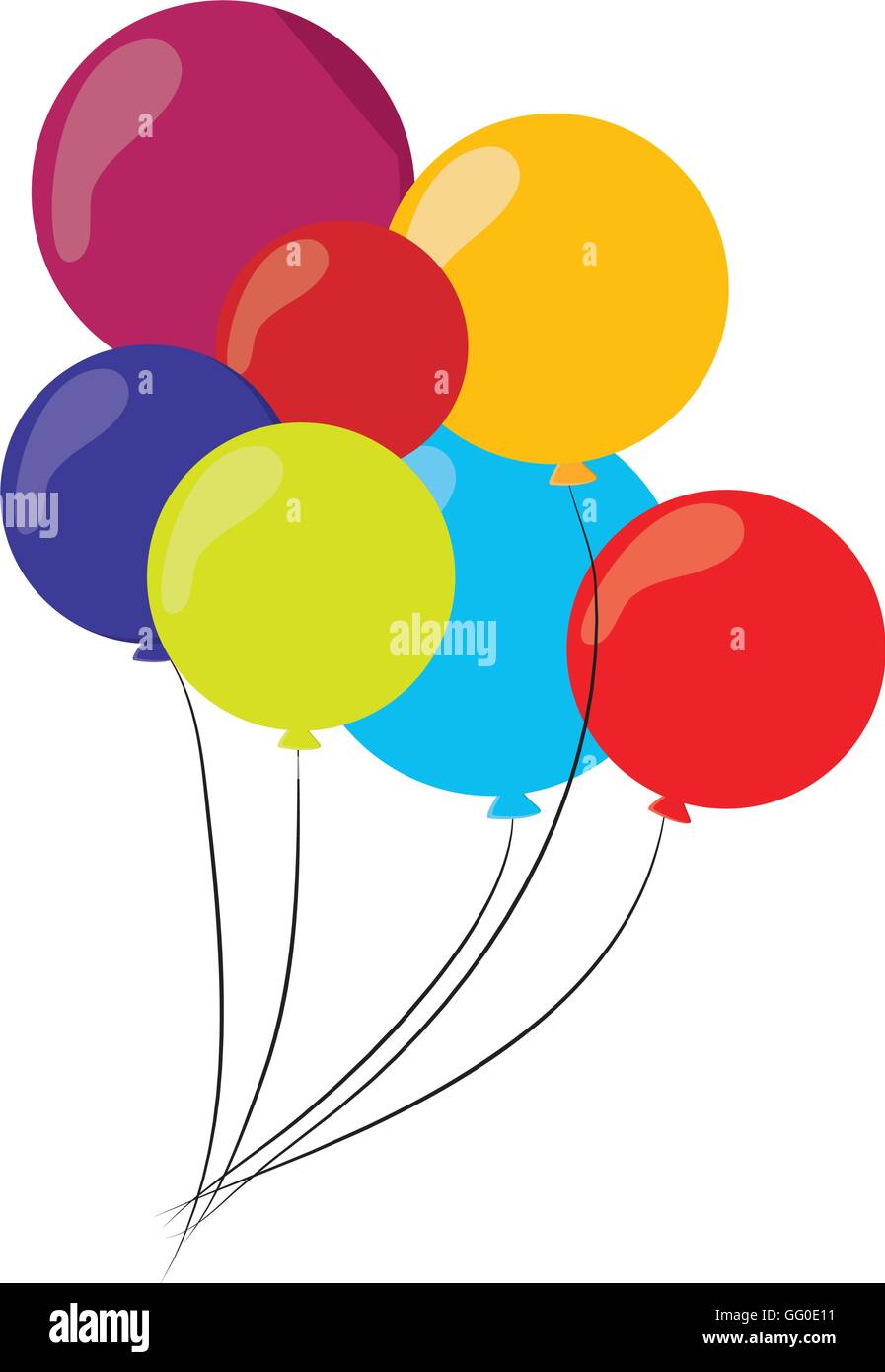 colorful balloons icon Stock Vector Image & Art - Alamy