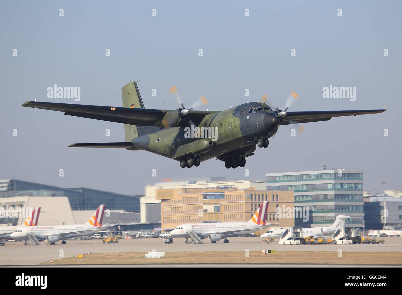 Stuttgart/Germany March 18, 2016:Transal from German Air forces at ...
