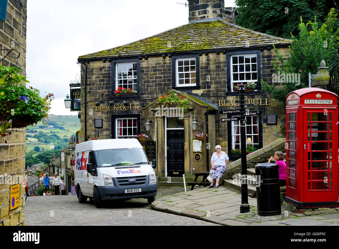 Haworth village, Haworth, West Yorkshire, UK Stock Photo Alamy