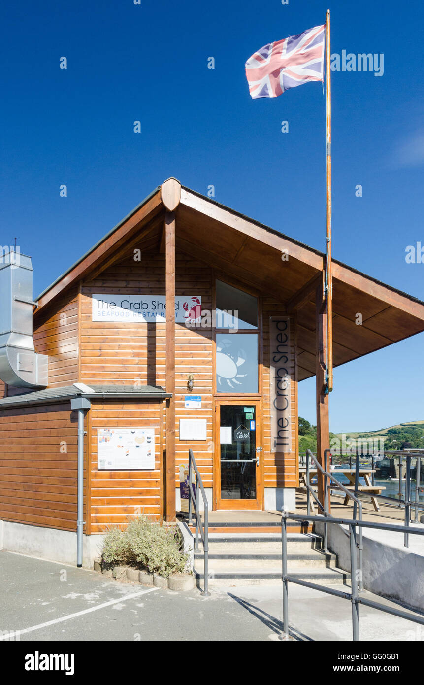 The Crab Shed fish restaurant in Salcombe, Devon Stock Photo