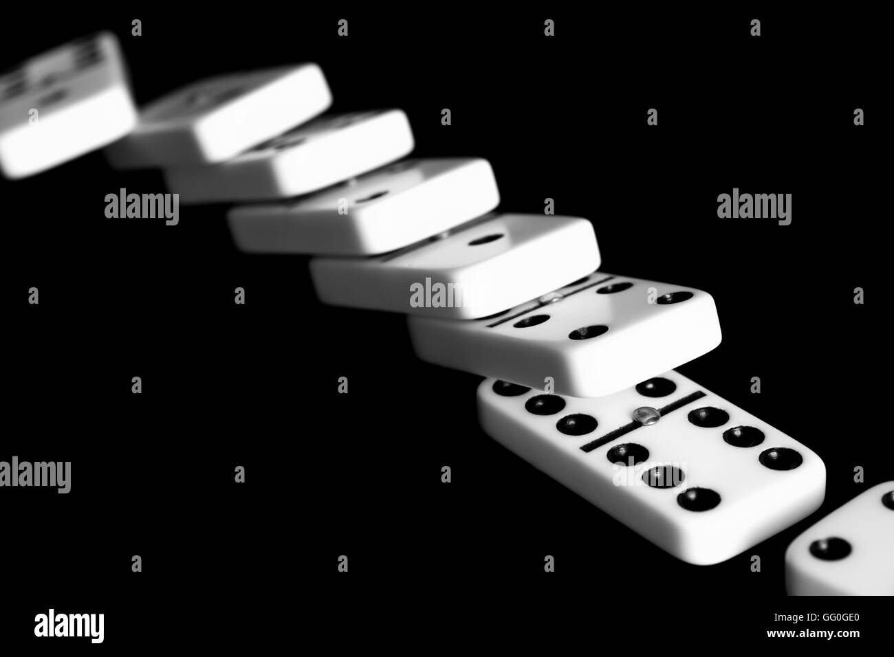 Premium Vector  Set white domino game block with shadow.