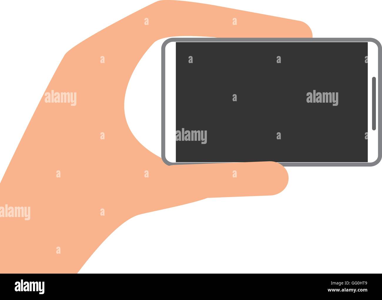 hand holding modern cellphone icon Stock Vector Image & Art - Alamy