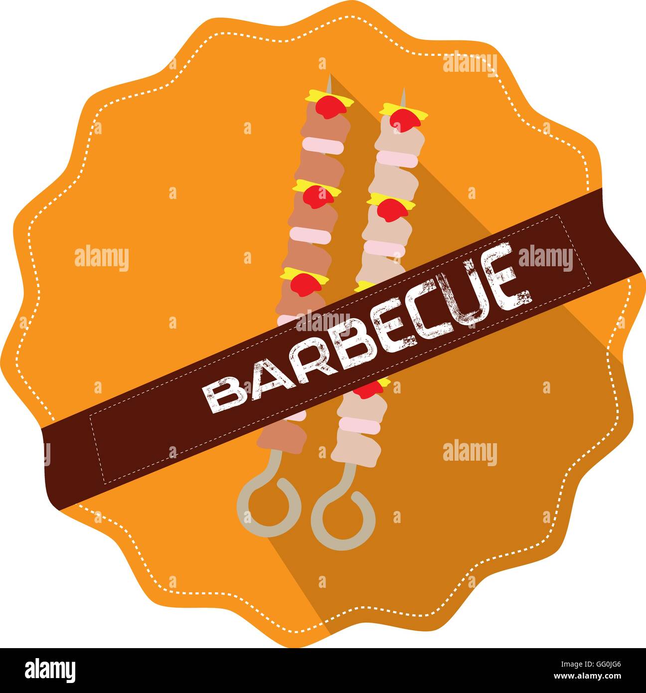 Isolated barbecue label, Vector illustration Stock Vector Image & Art ...