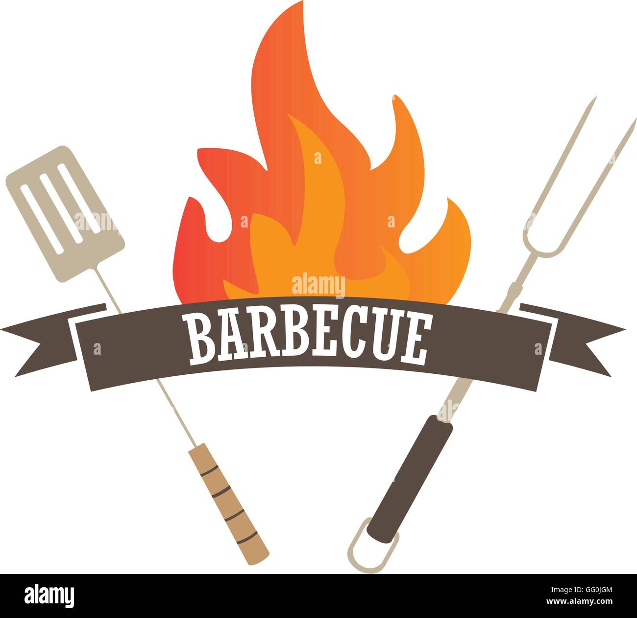 Isolated barbecue label, Vector illustration Stock Vector Image & Art ...