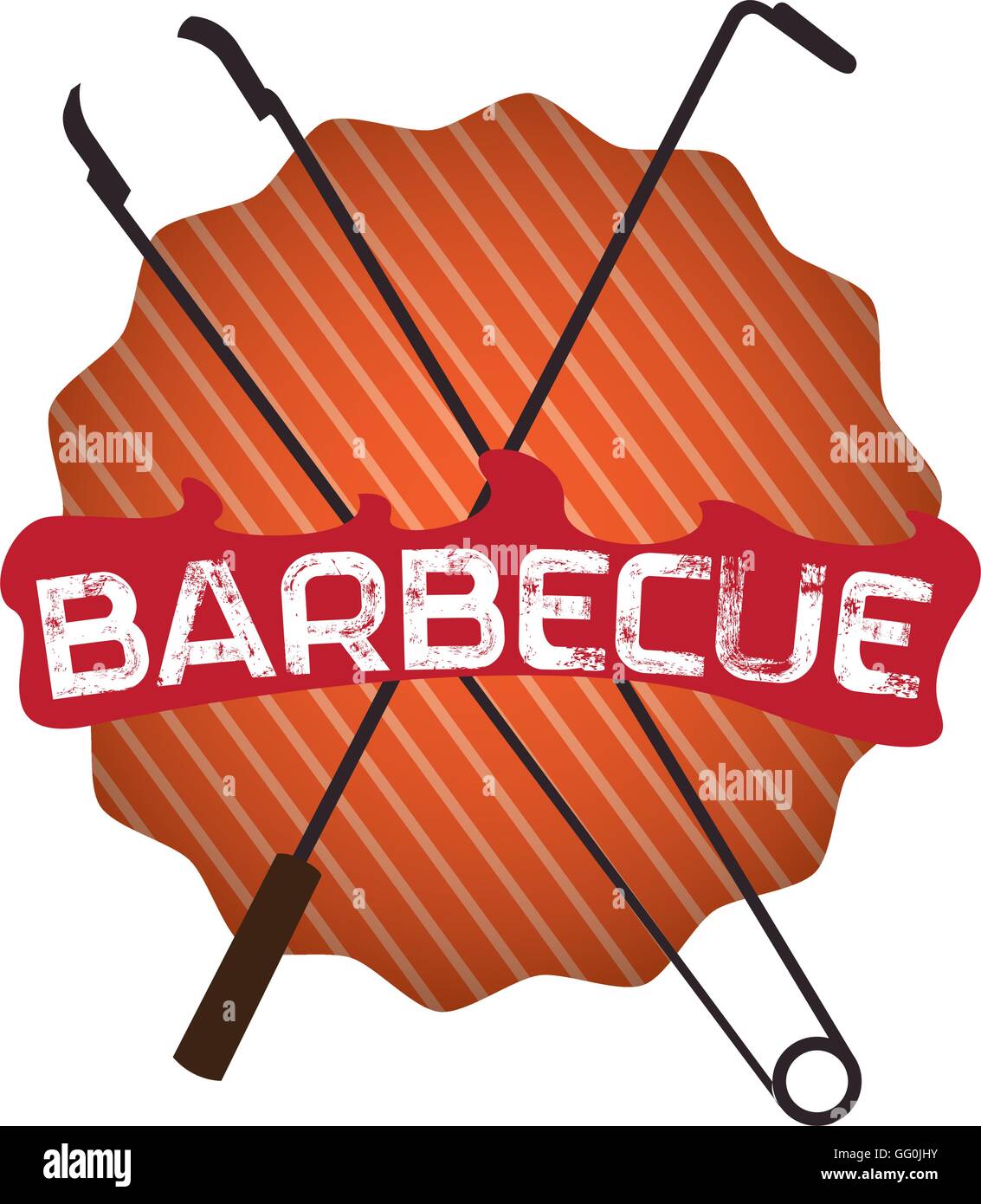 Isolated barbecue label, Vector illustration Stock Vector Image & Art ...