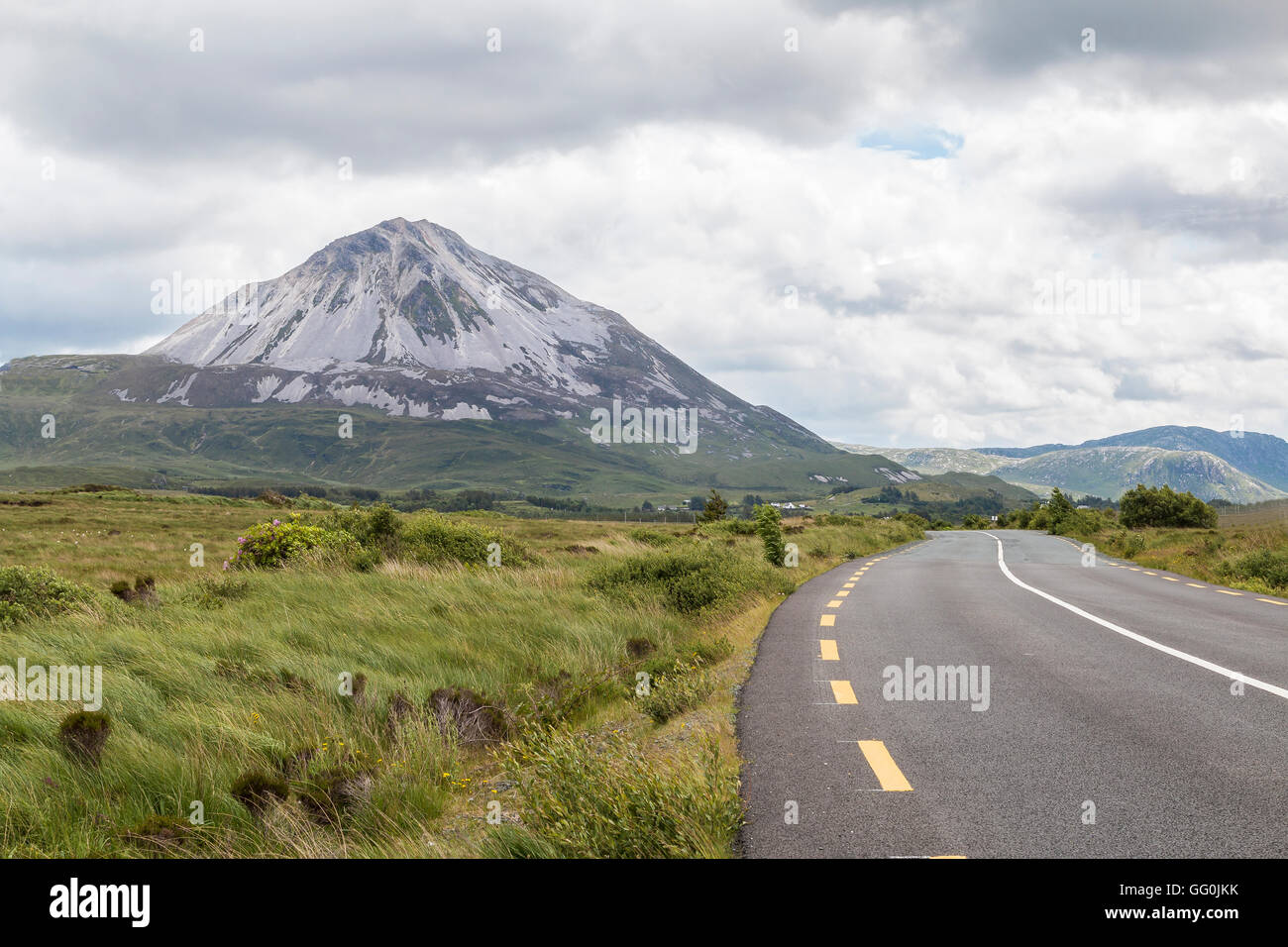 Mount Errigal in Donegal Ireland Stock Photo