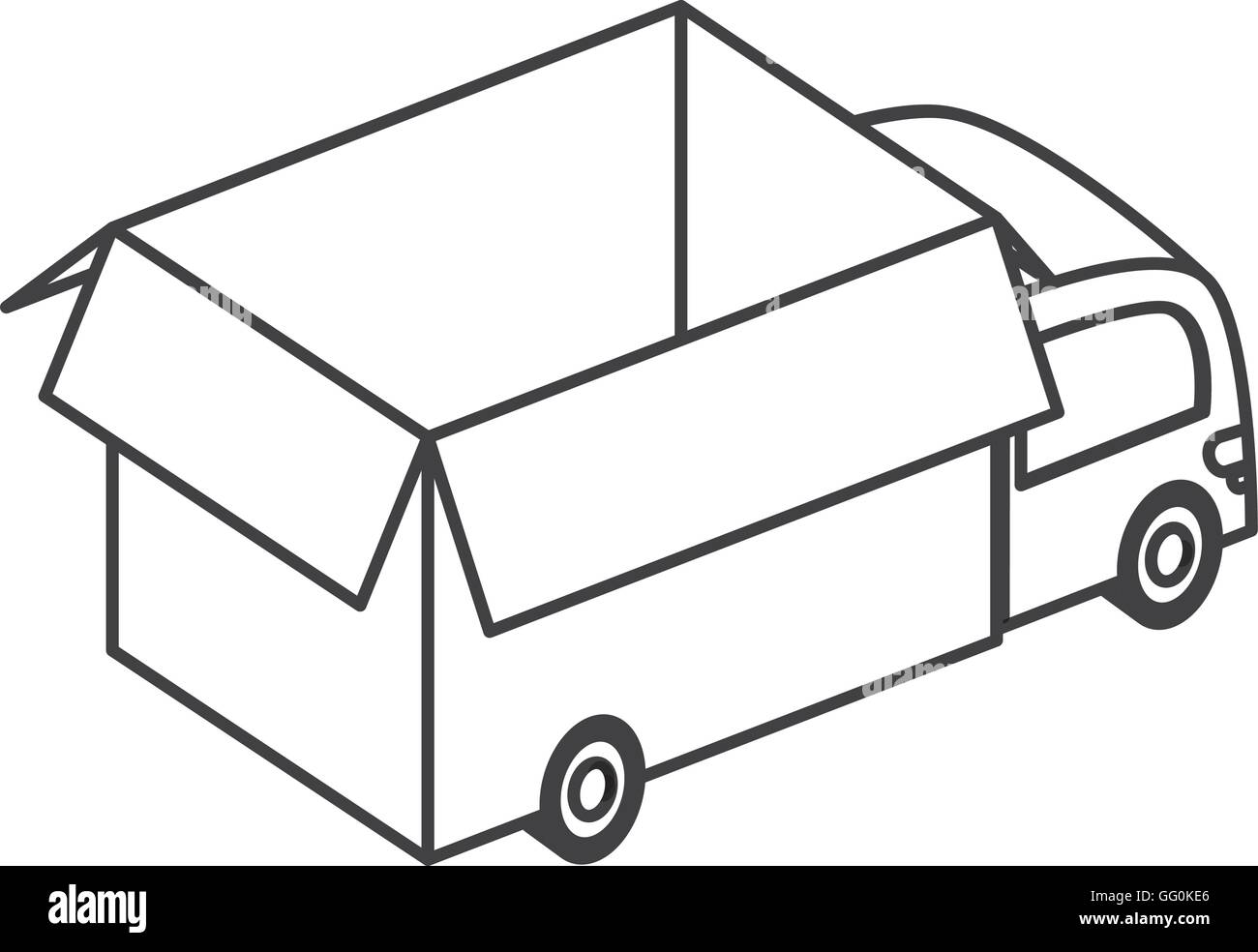 box truck icon Stock Vector Image & Art - Alamy