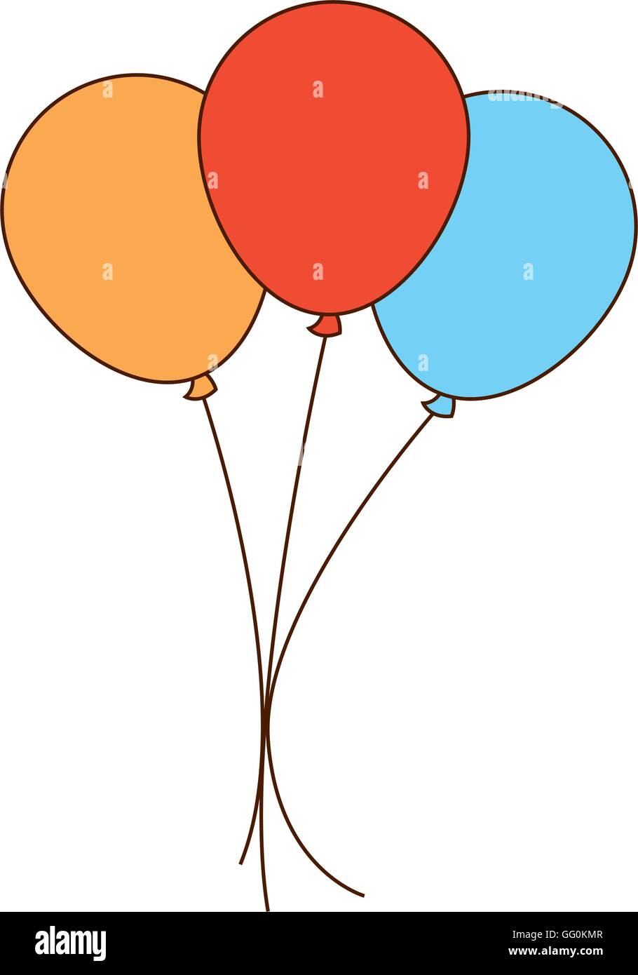 balloons air party icon Stock Vector Image & Art - Alamy