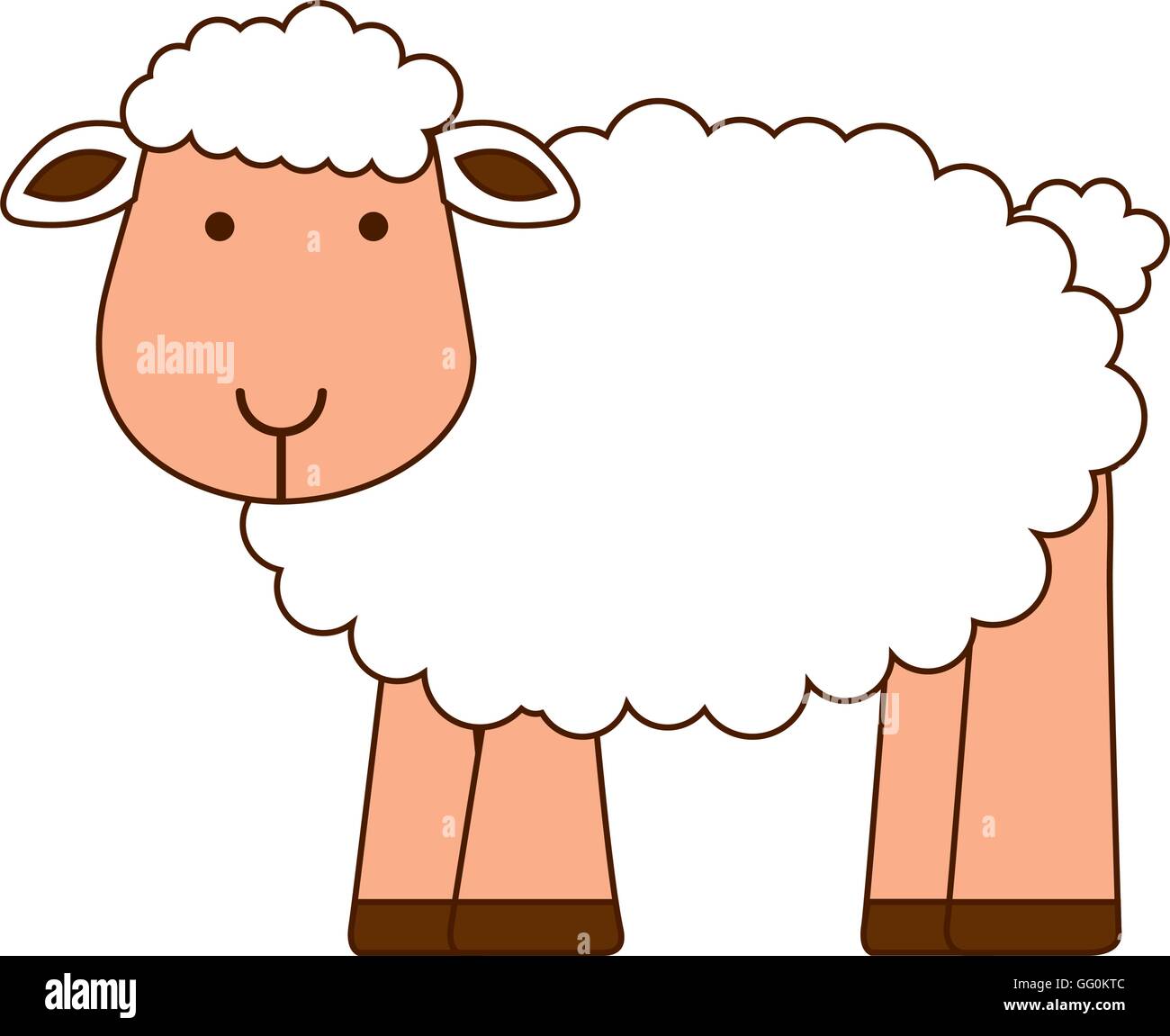 sheep cute character icon Stock Vector Image & Art - Alamy