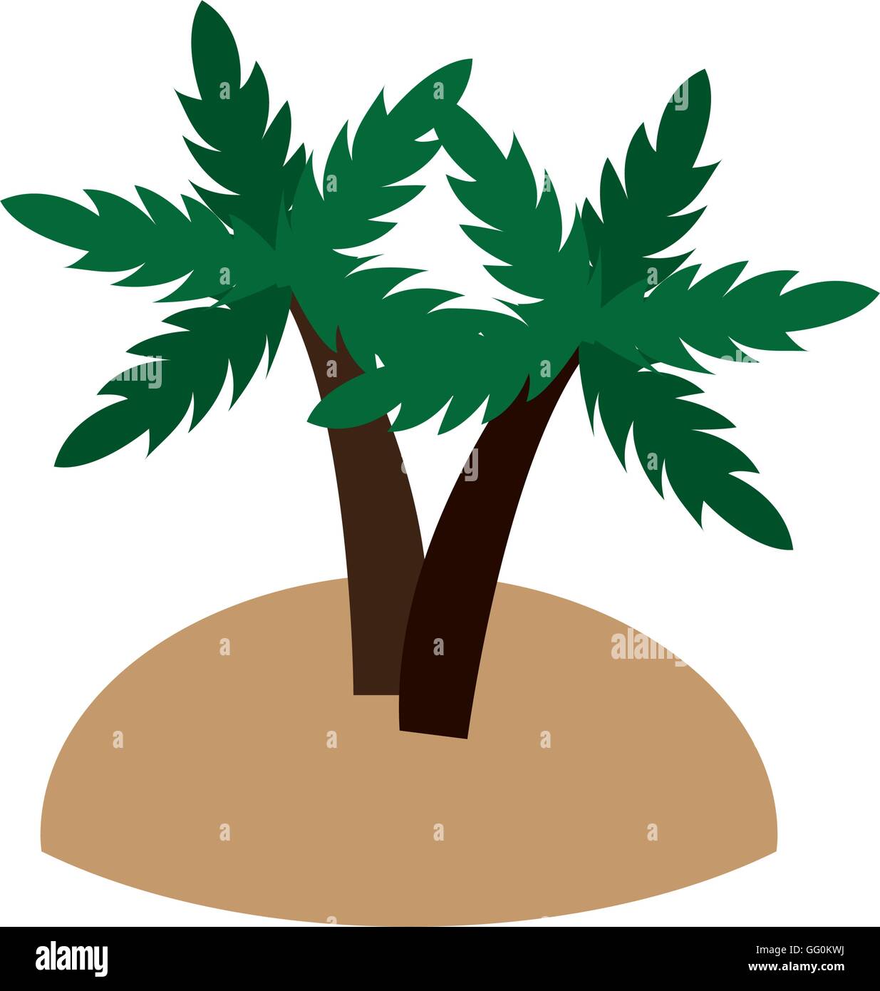 island and palm trees icon Stock Vector Image & Art - Alamy