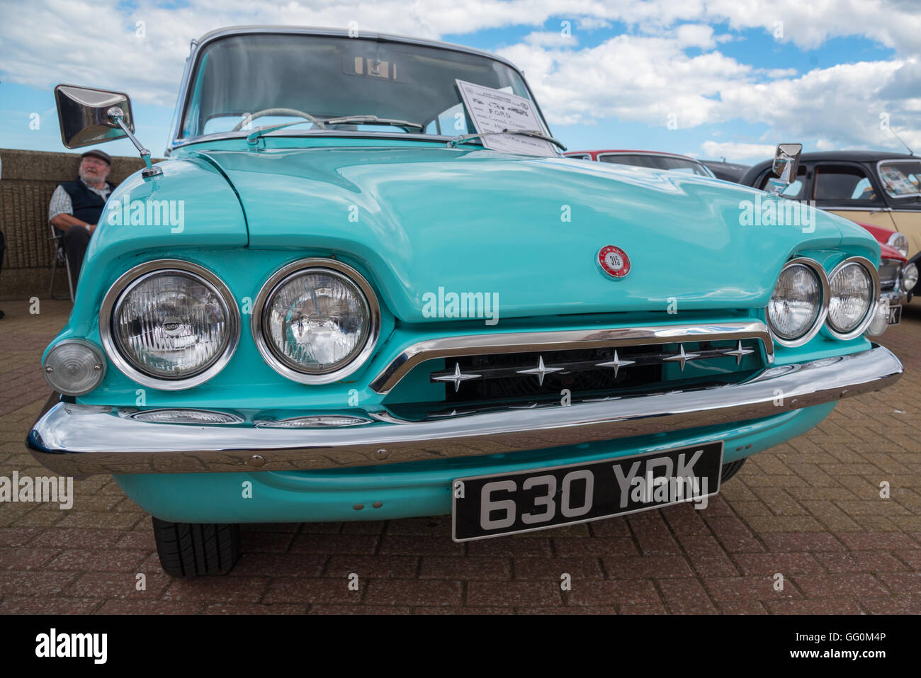 Vintage ford consul front end Stock Photo