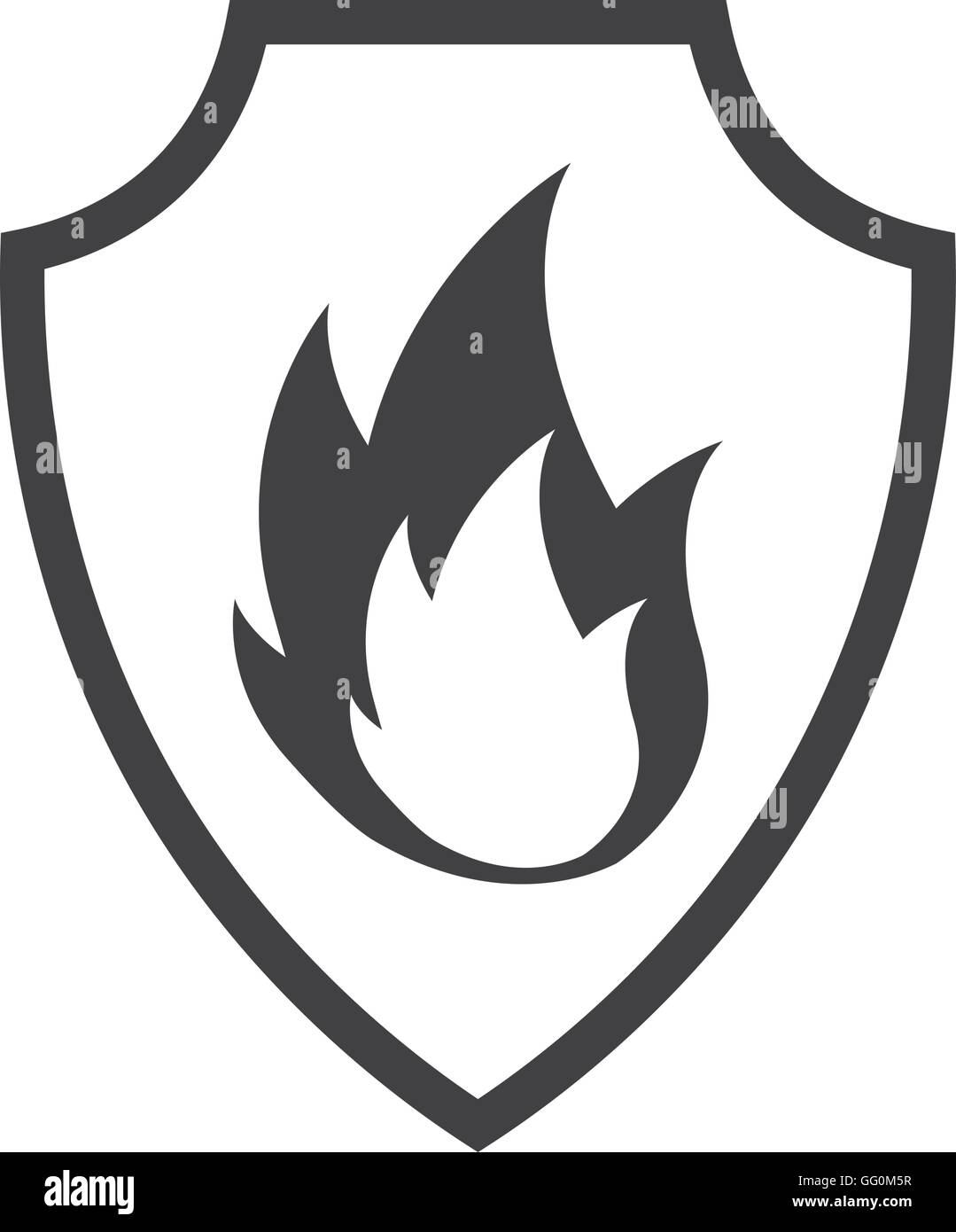 shield isolated insurance icon Stock Vector Image & Art - Alamy