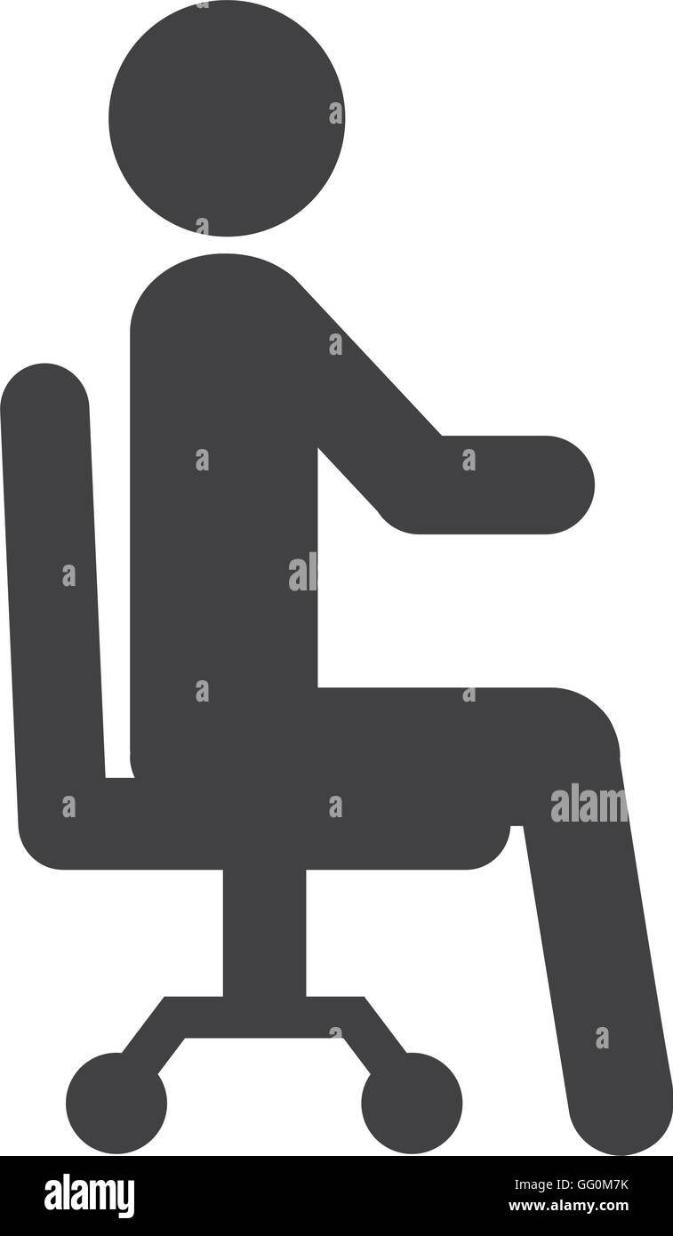 human figure silhouette seated icon Stock Vector Image & Art - Alamy