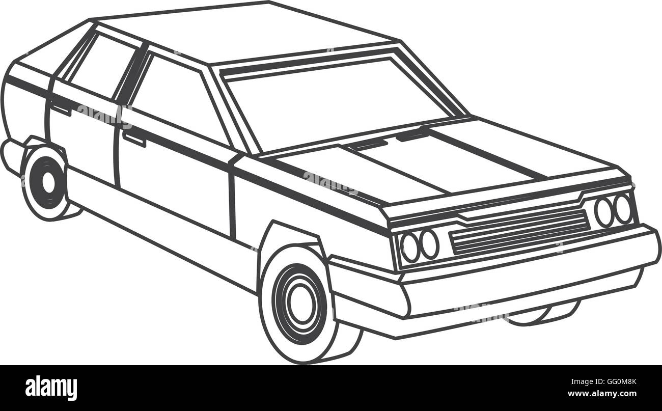retro car icon Stock Vector Image & Art - Alamy