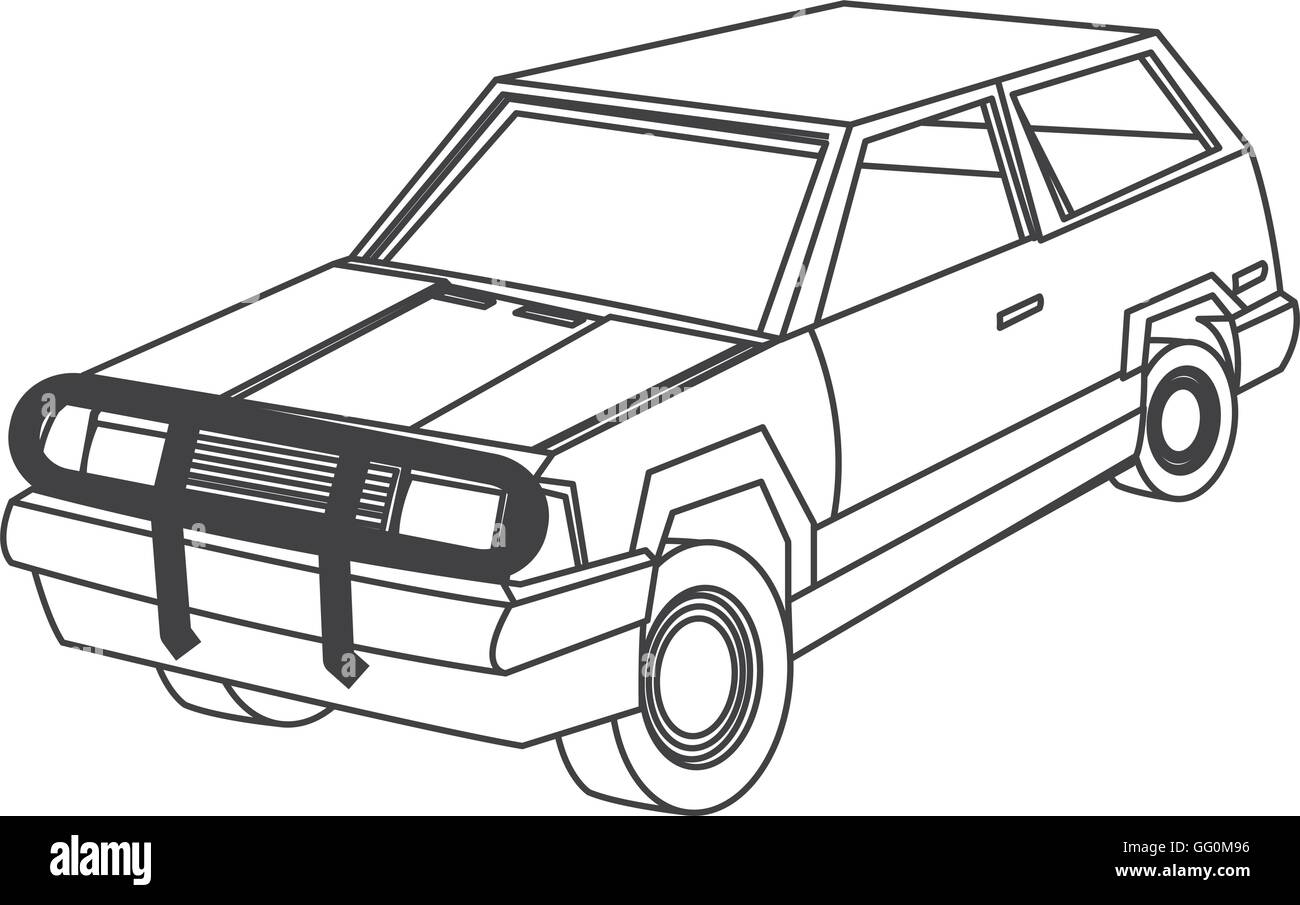 retro car icon Stock Vector Image & Art - Alamy