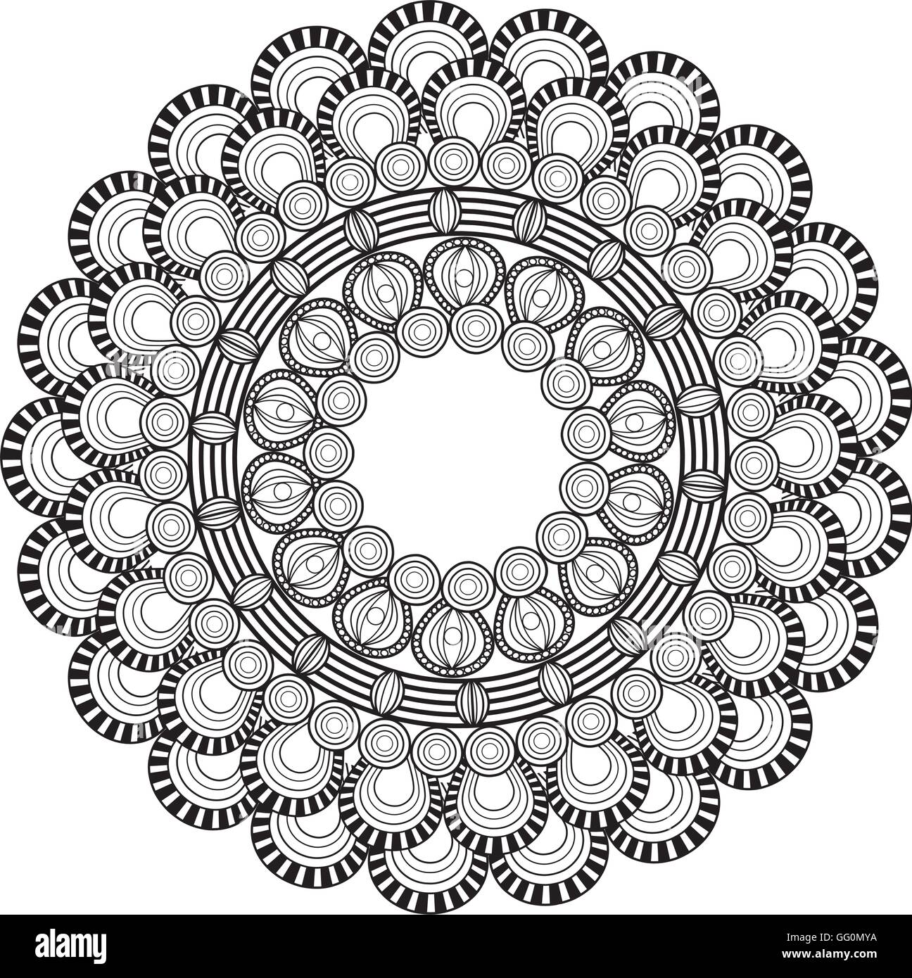 Download intricate mandala icon Stock Vector Art & Illustration ...