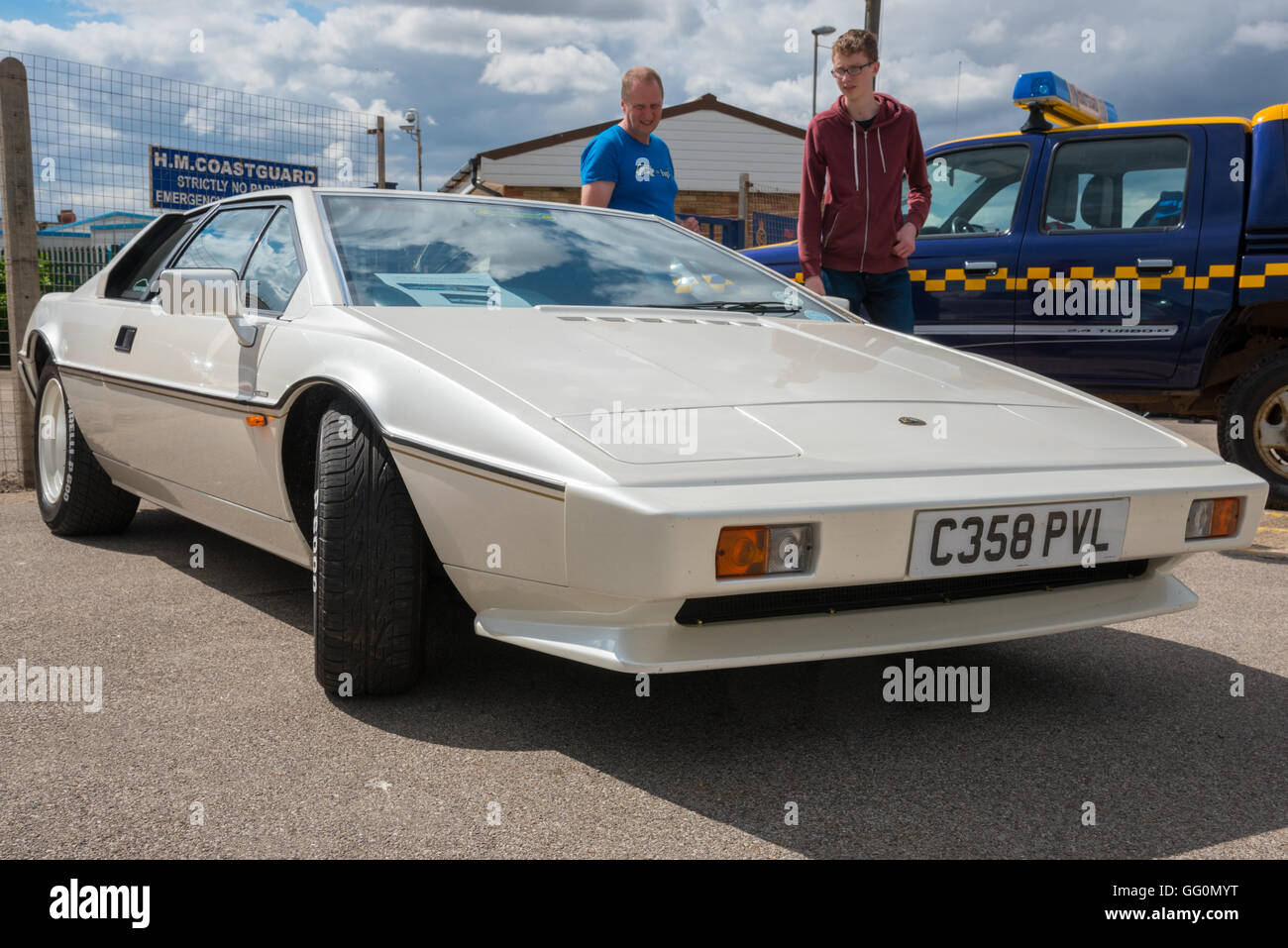 Whit Lotus Esprit Stock Photo