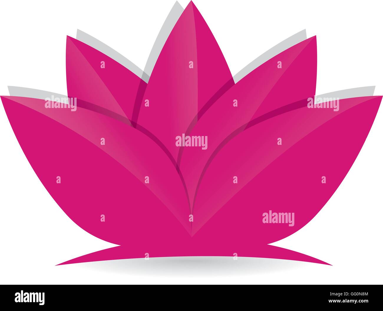 Isolated pink flower on a white background Stock Vector