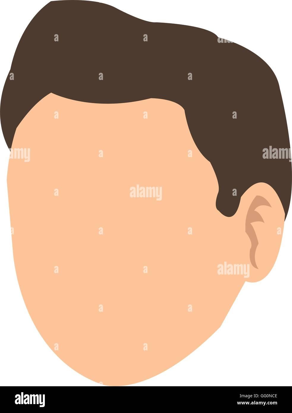 faceless head of man icon Stock Vector Image & Art - Alamy
