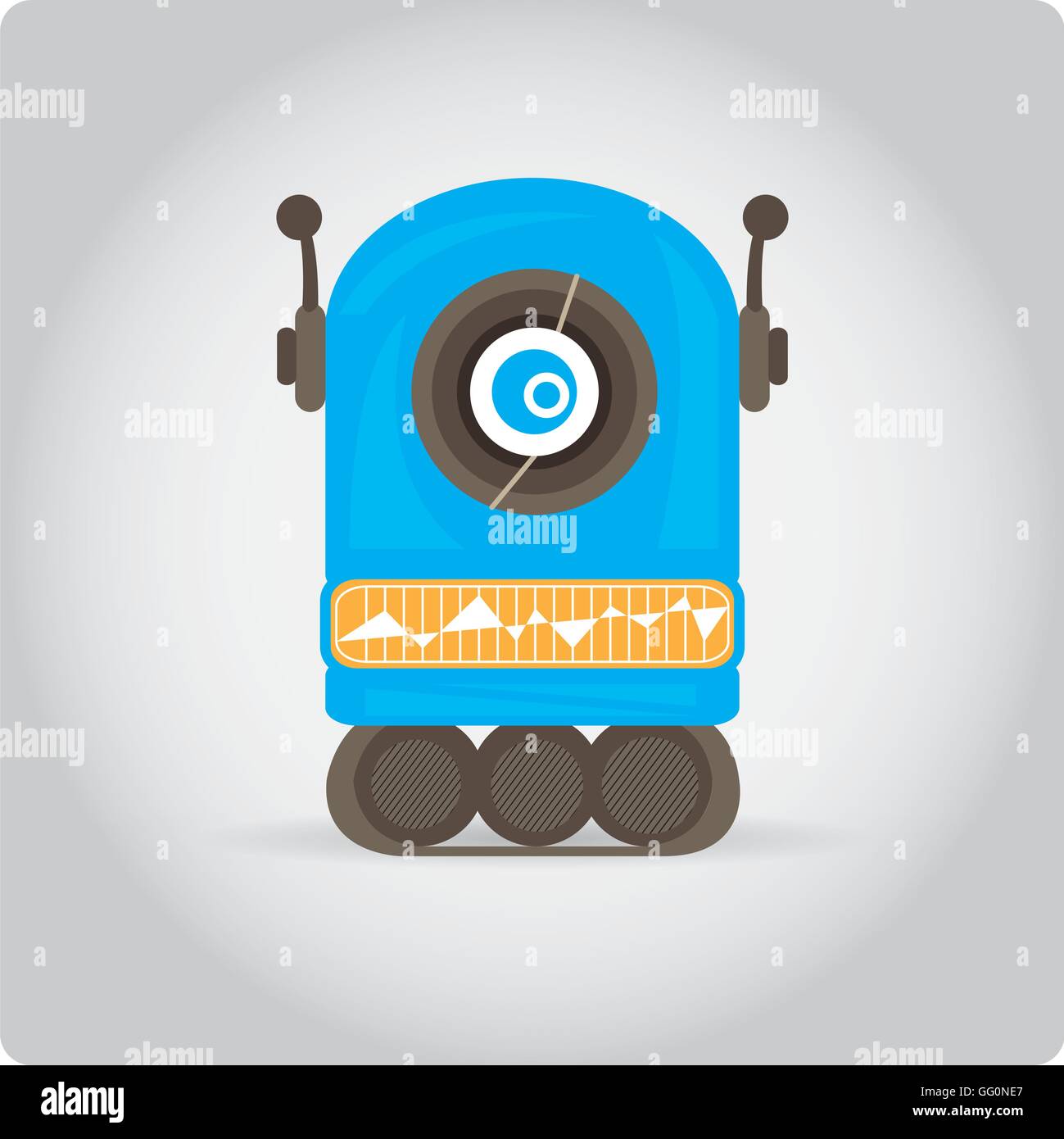 Isolated robot toy on white background, Vector illustration Stock ...