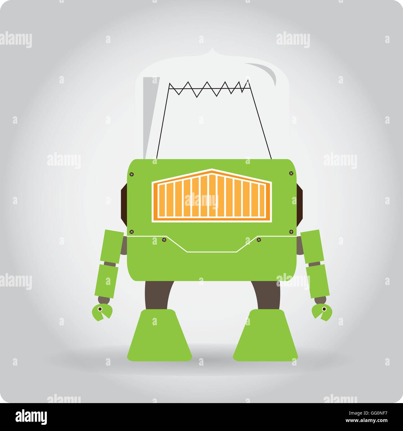 Isolated robot toy on white background, Vector illustration Stock ...