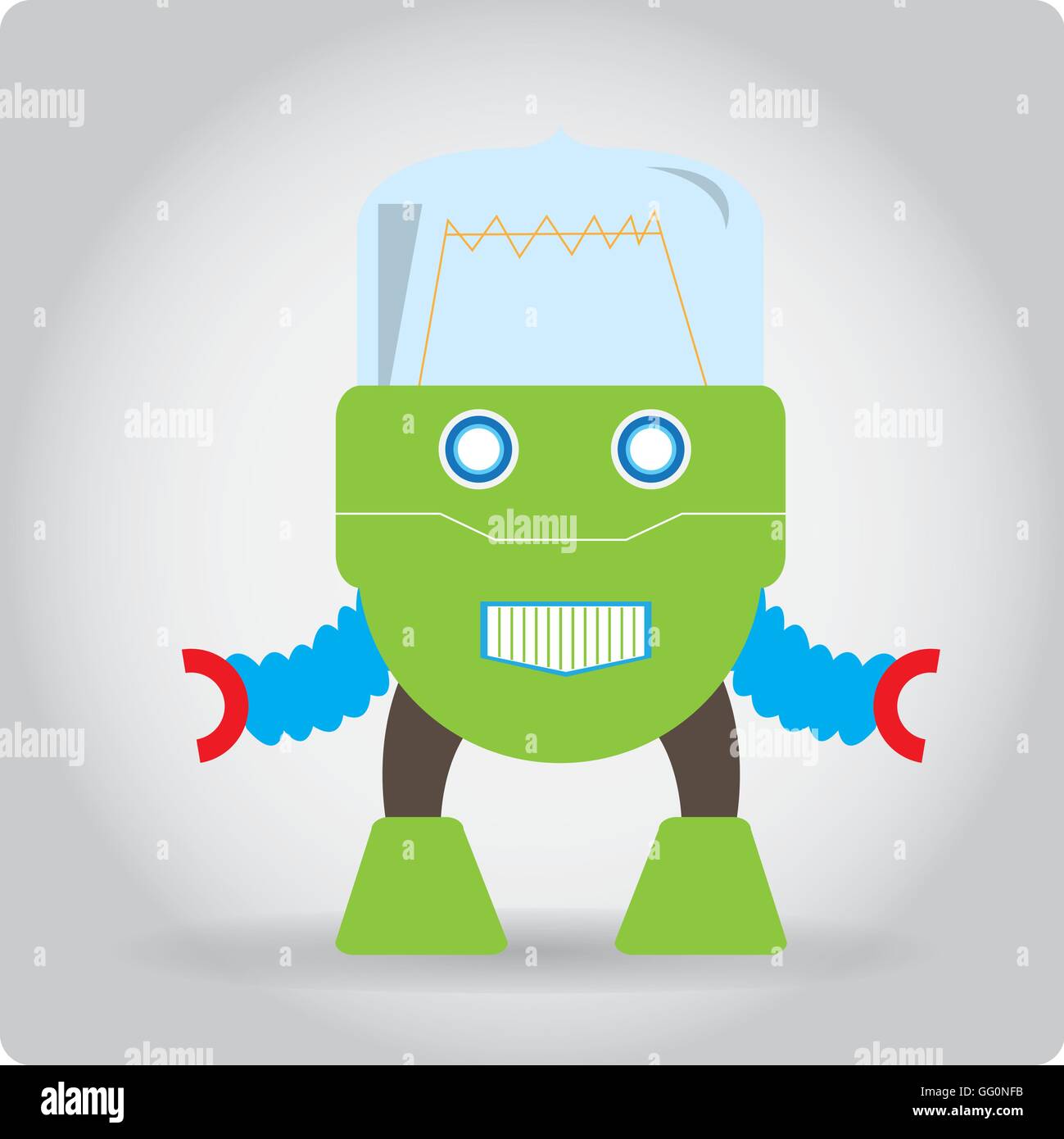 Isolated robot toy on white background, Vector illustration Stock ...