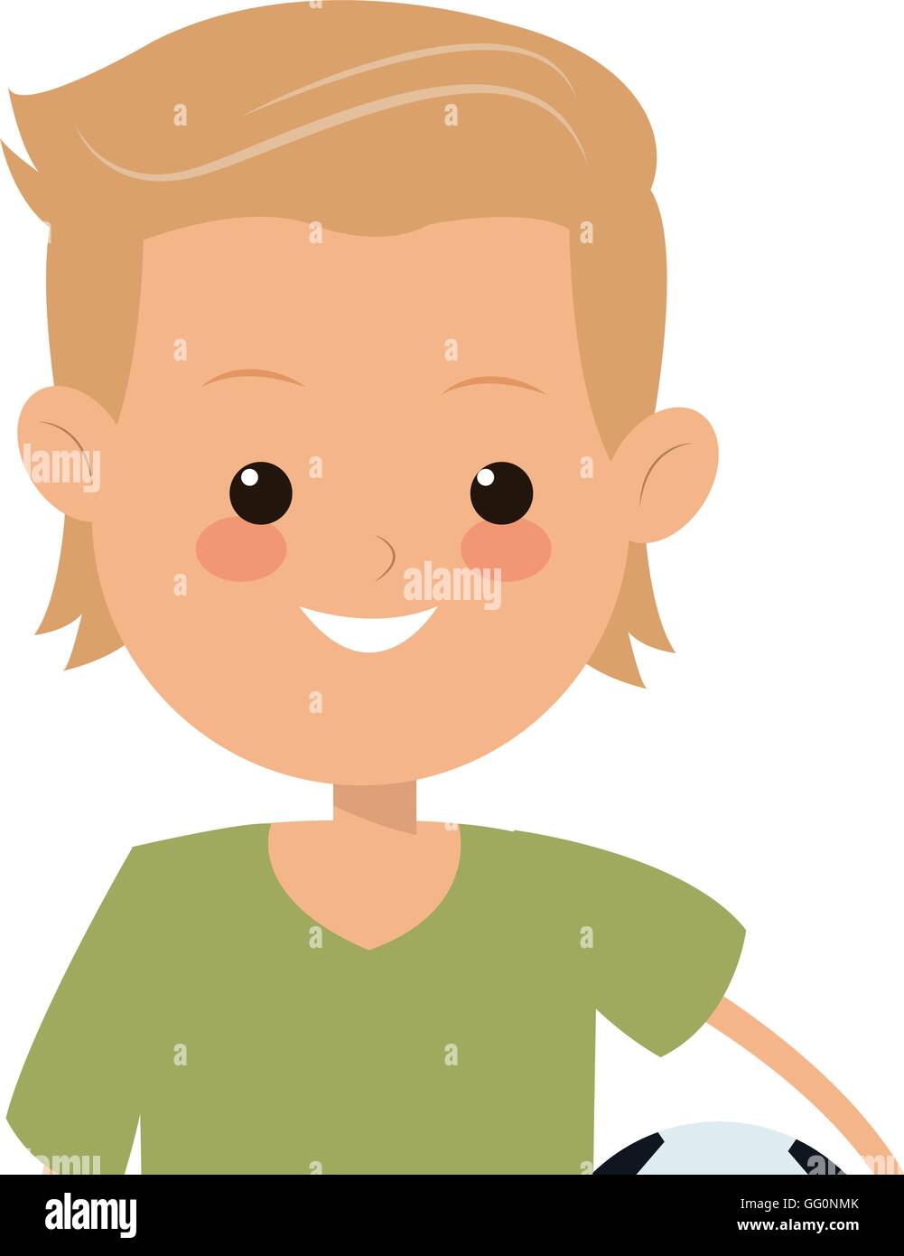 boy holding soccer ball icon Stock Vector Image & Art - Alamy