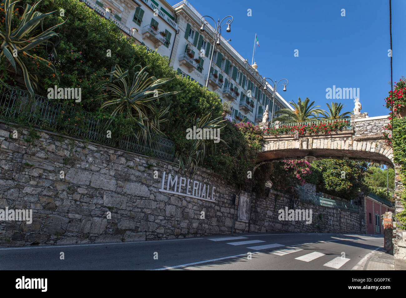 Imperiale Intercontinental hotel, Santa Margherita Ligure, Rapallo, Portofino, Levante, Liguria, Cinque Terre, Italy, Europa, EU Stock Photo