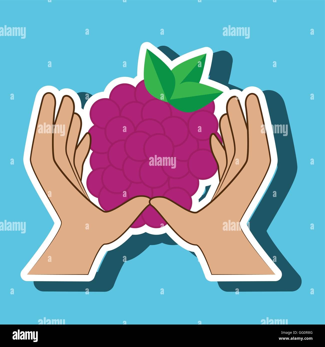 hand food vegan fruit Stock Vector Image & Art Alamy