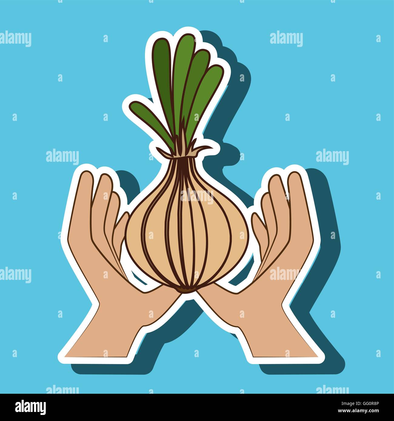 hand food vegan vegetables Stock Vector Image & Art Alamy