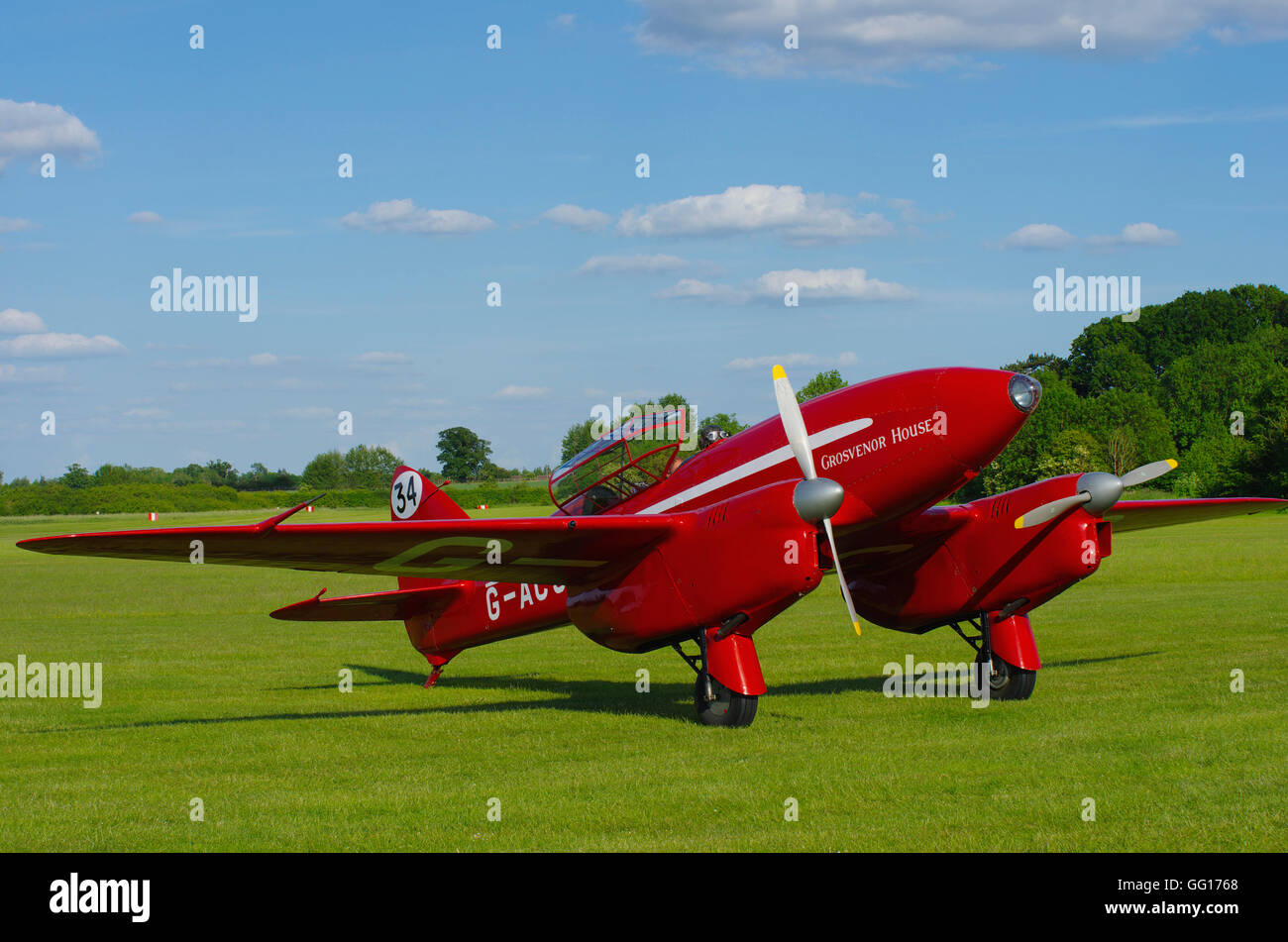 Shuttleworth Collection, de Havilland DH88 Comet GACSS Stock Photo Alamy