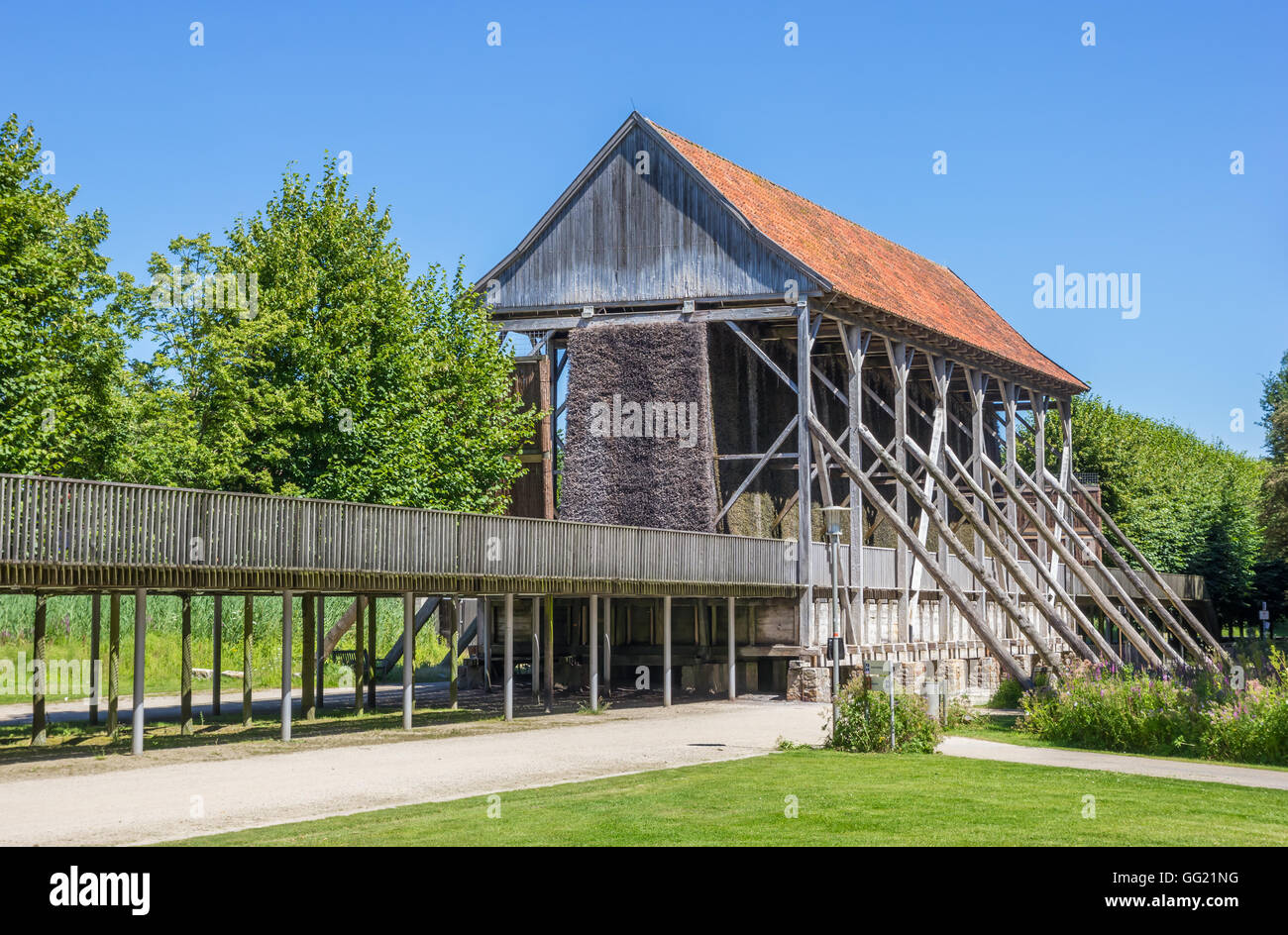 Old building of the Saline Gottesgabe in Bentlage, Germany Stock Photo