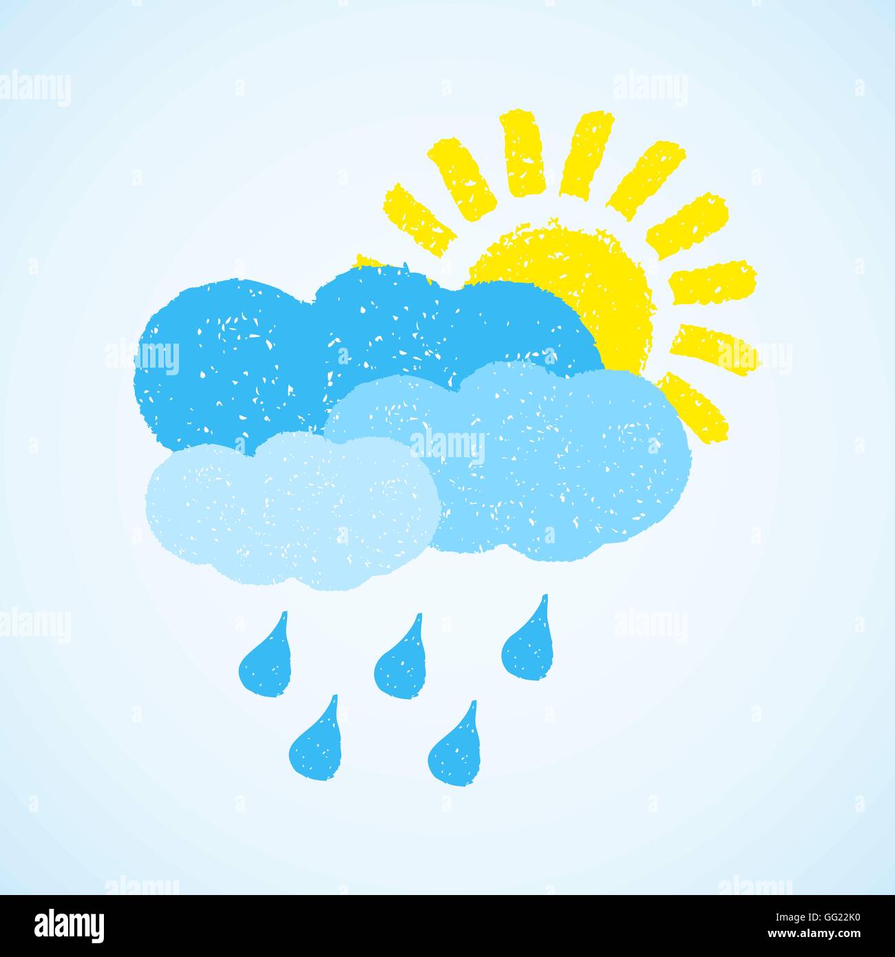 Weather - sun, cloud and rain Stock Vector Image & Art - Alamy