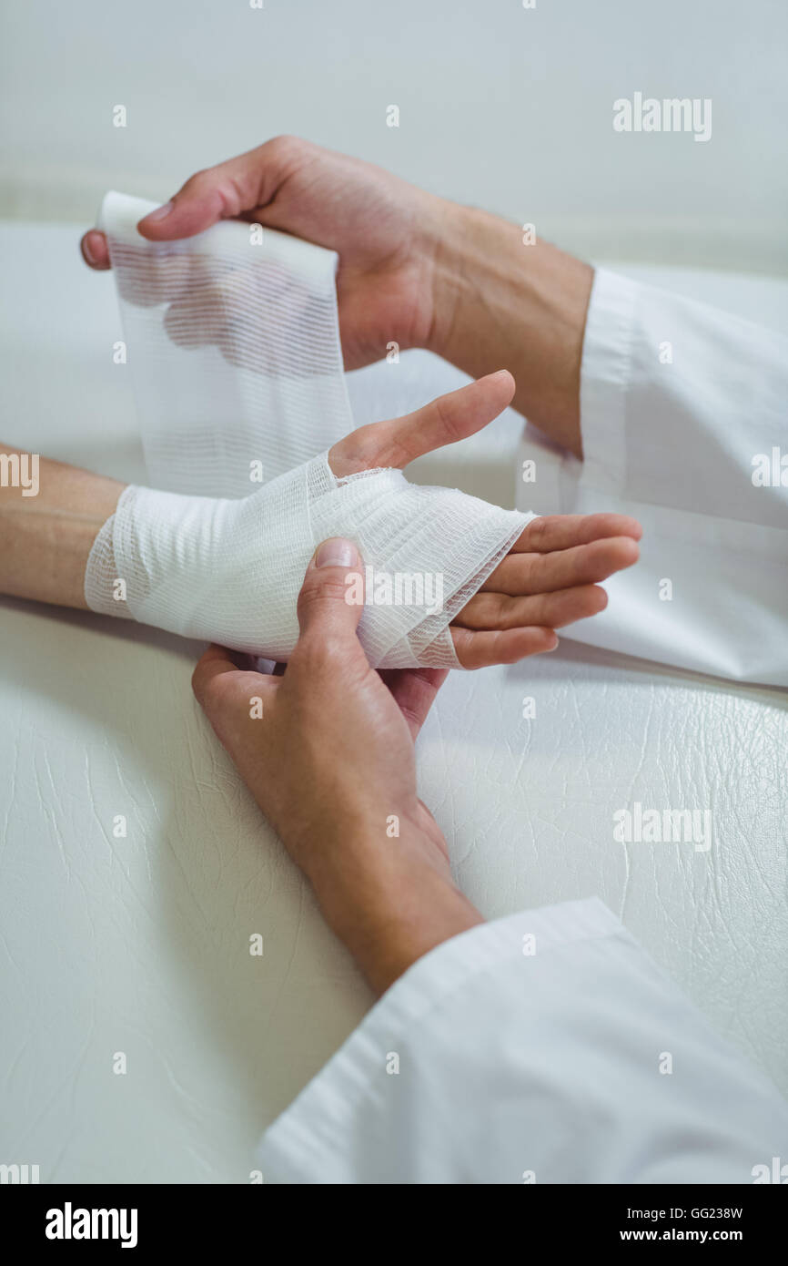 Bandaged hand Cut Out Stock Images & Pictures - Alamy