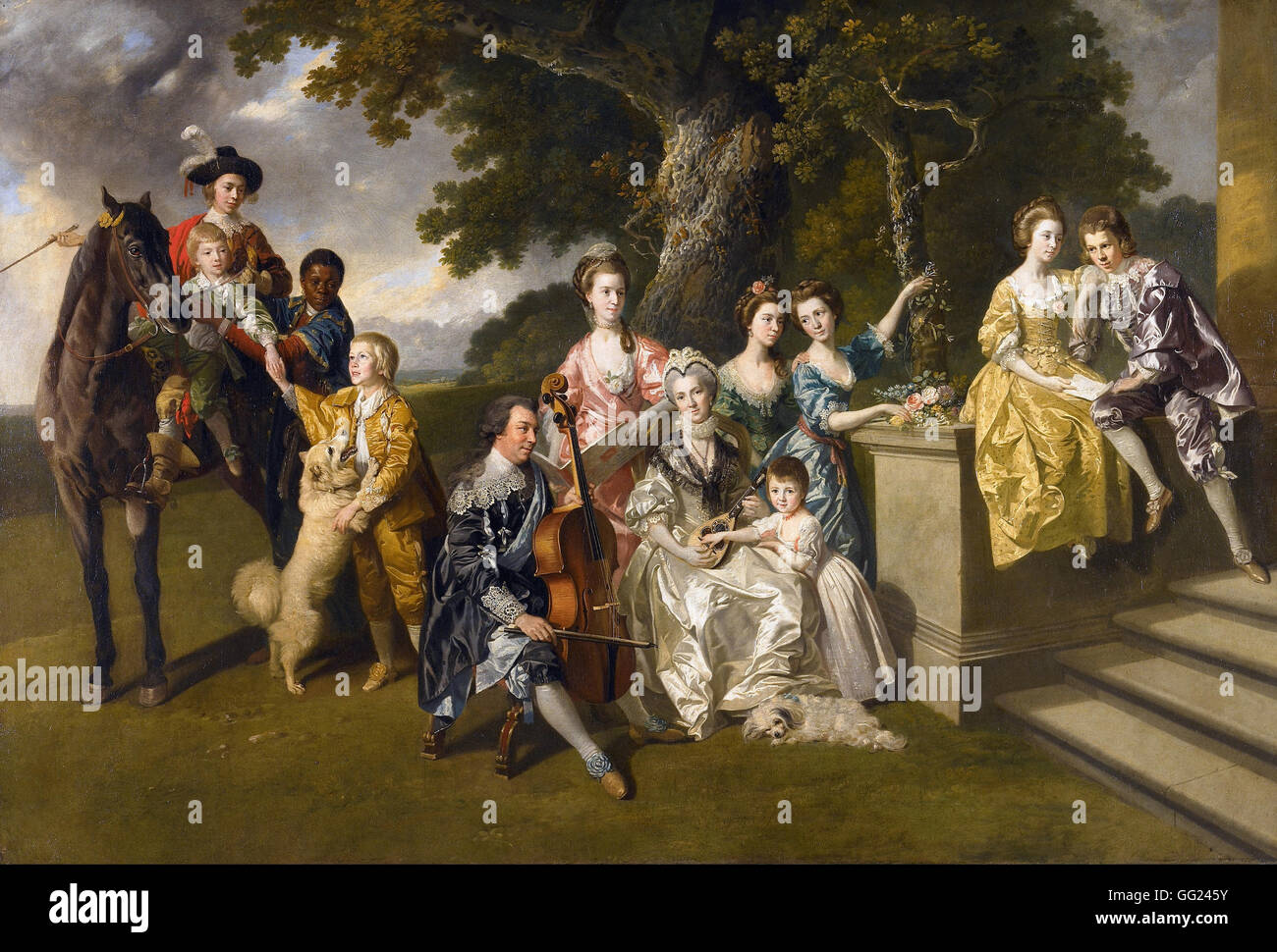 Johan Zoffany - The Family of Sir William Young Stock Photo