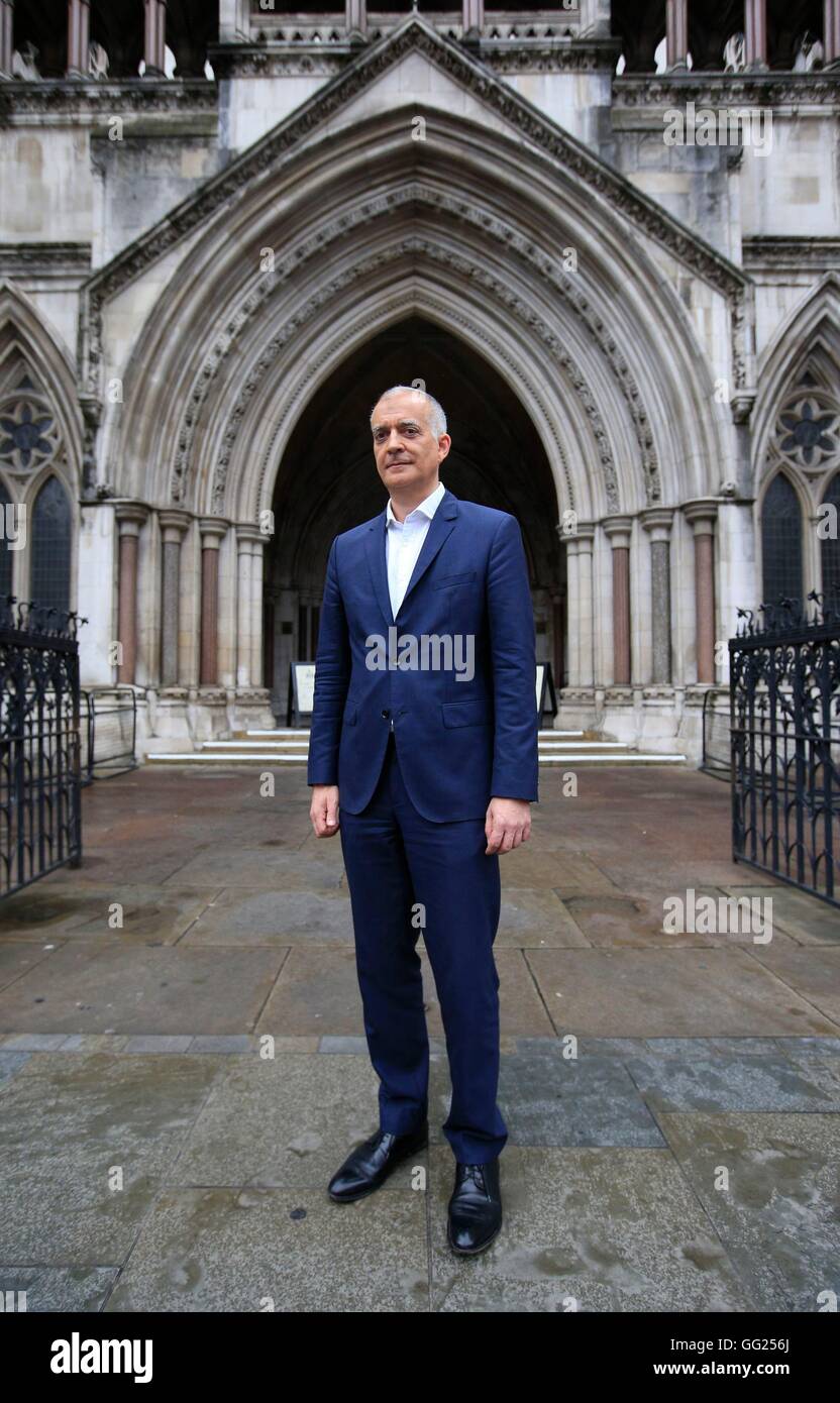Yusef Azad, Director of Strategy National Aids Trust, outside the Royal Courts of Justice, The Strand, London after the leading Aids charity has won a High Court battle over whether a preventative treatment for HIV which charities say is a "game-changer" can legally be funded by the NHS. Stock Photo