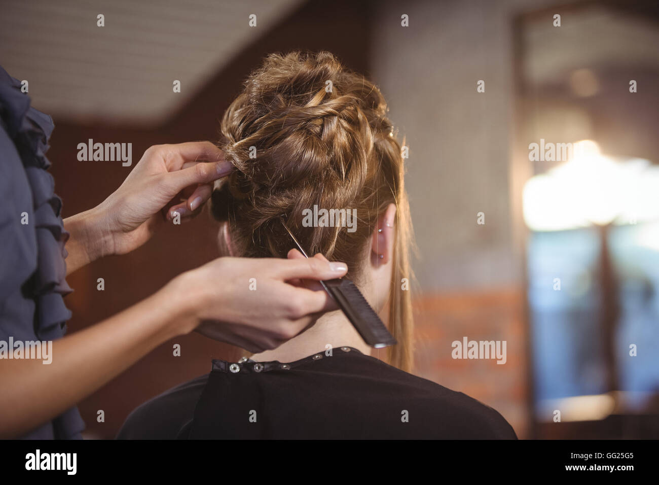 Hair styling chair hi-res stock photography and images - Alamy