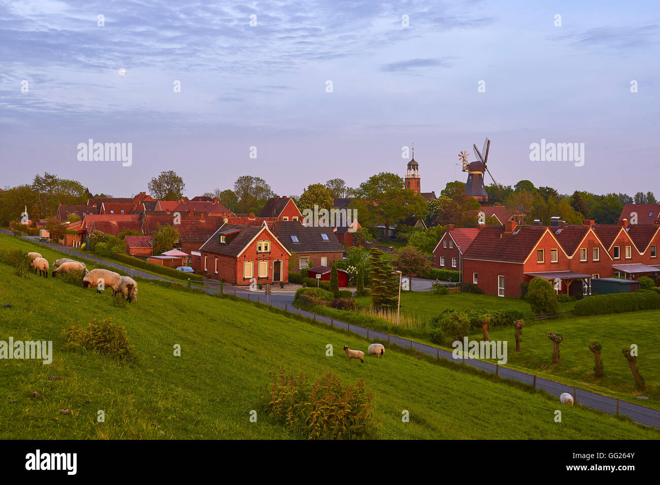 Ditzum, East Frisia, Germany Stock Photo