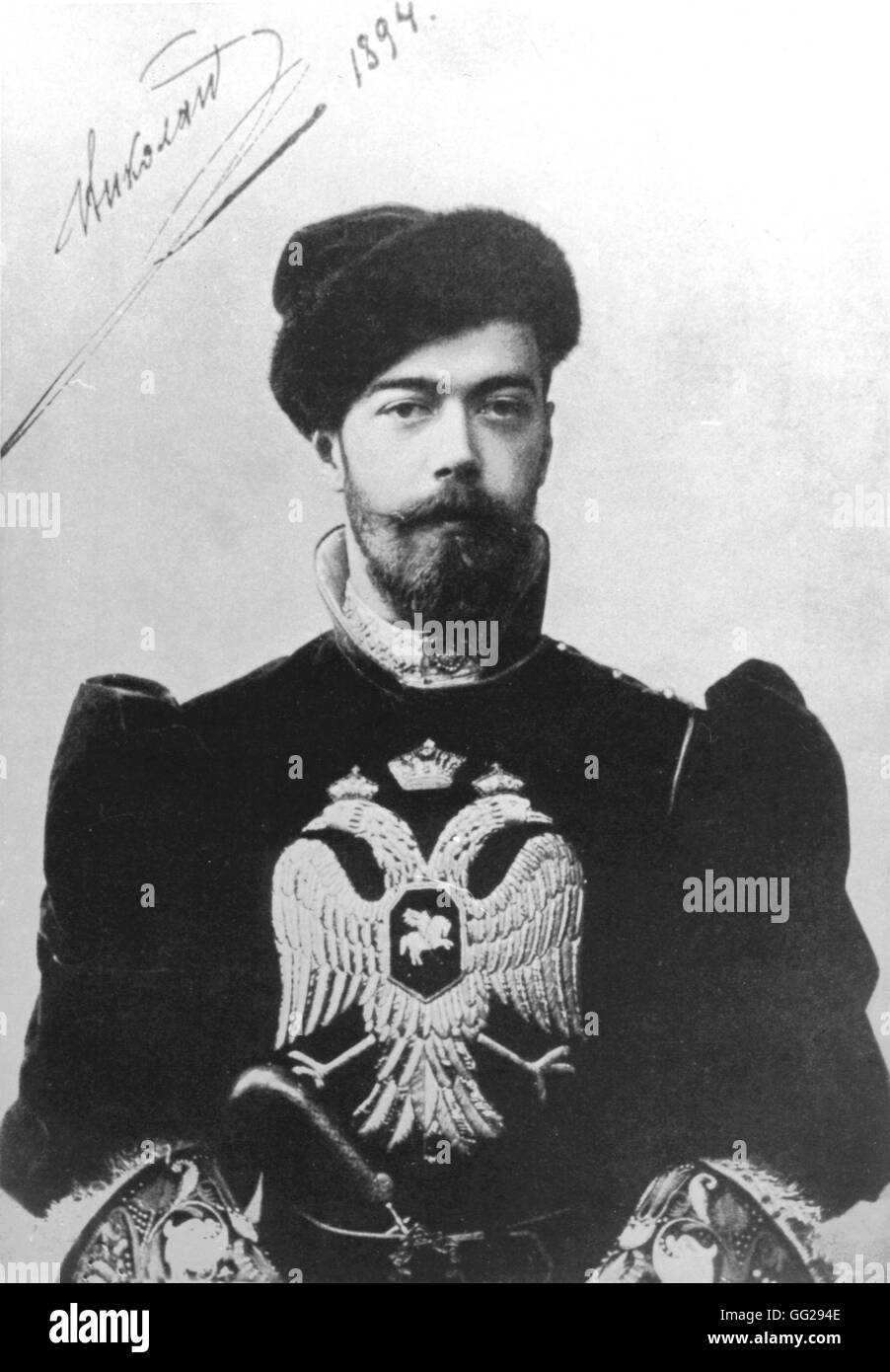 Nicholas II, emperor of Russia 1894 Russia Stock Photo
