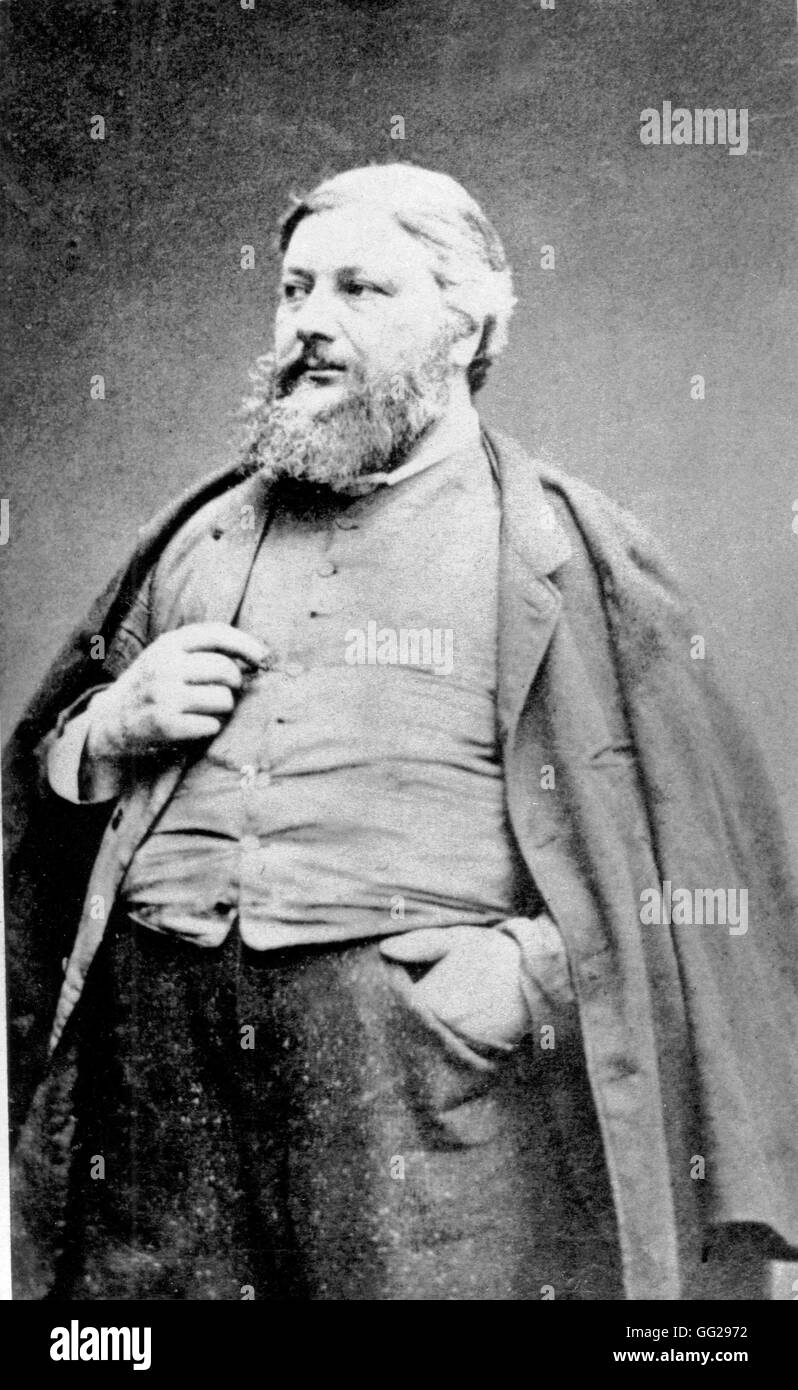 Portrait of Gustave Courbet 1871 France - Paris Commune Stock Photo